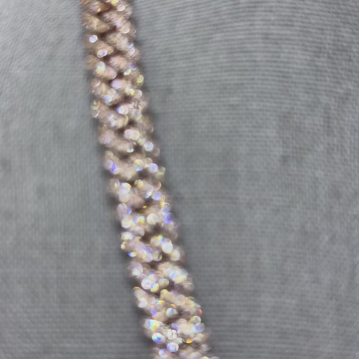 Bust Down Rose Gold Miami Cuban Link Chain