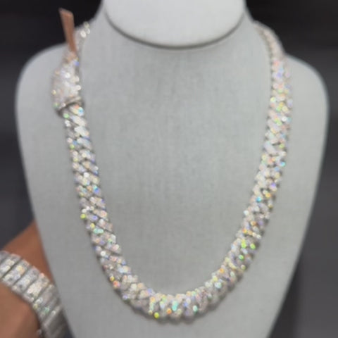 10k White Gold Iced Out