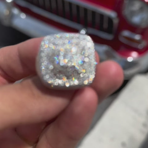 White Gold Iced Out Ring