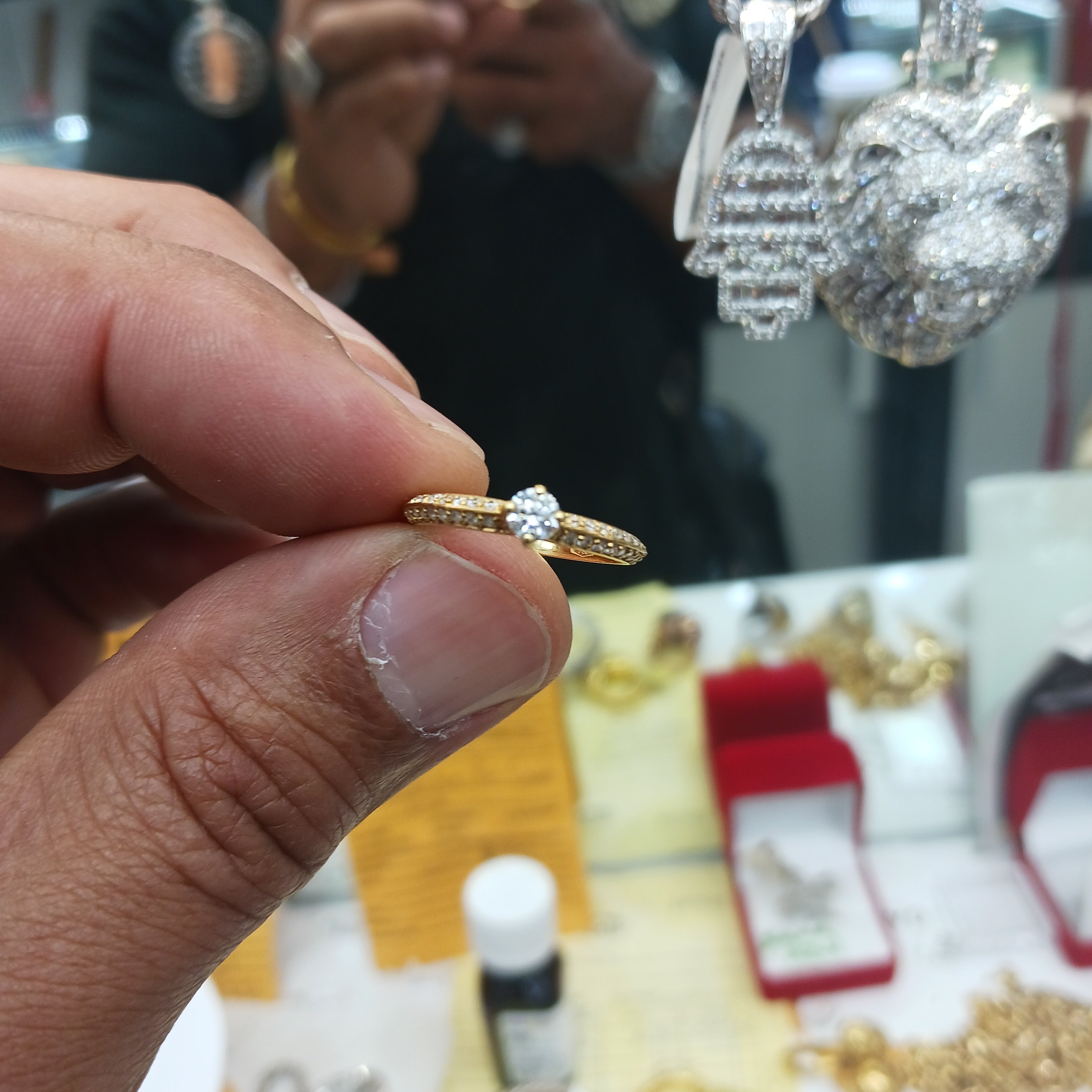 .15ct natural diamond 14k ring