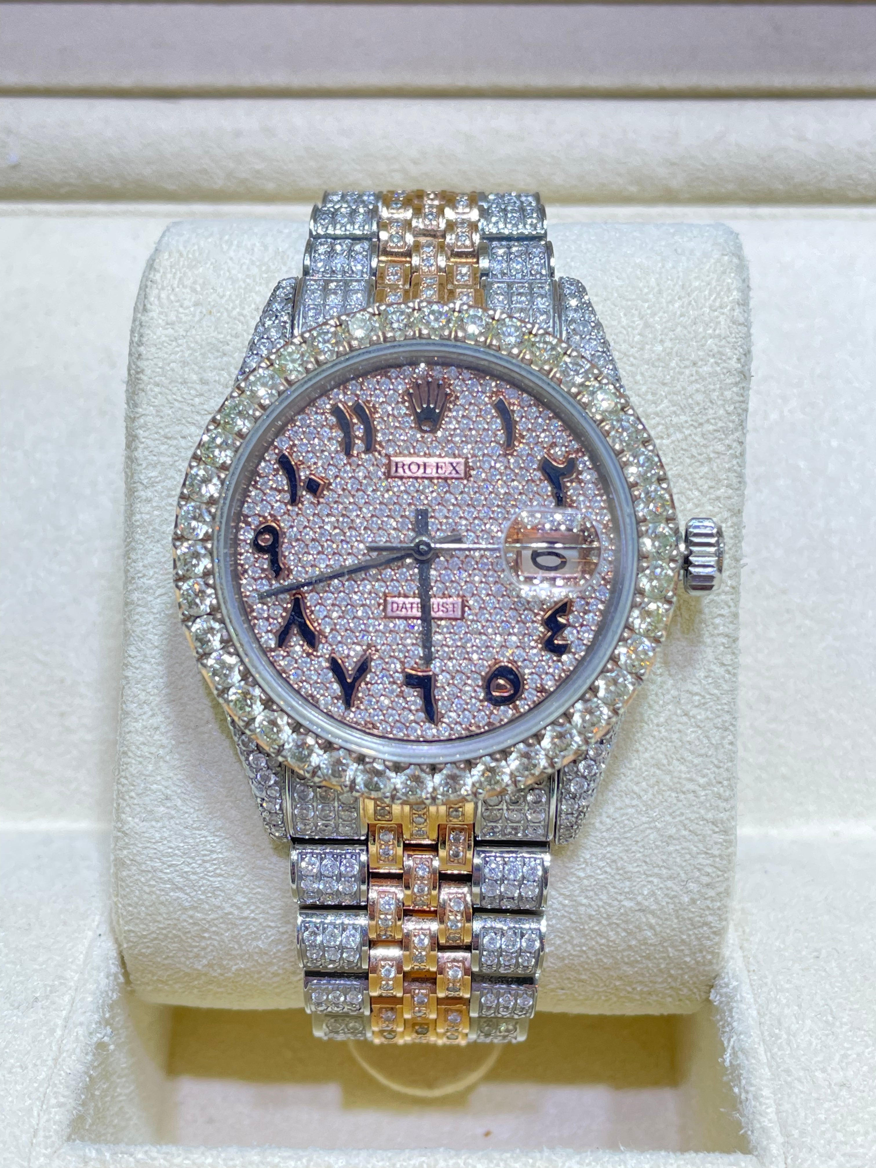 bust down rolex arabic