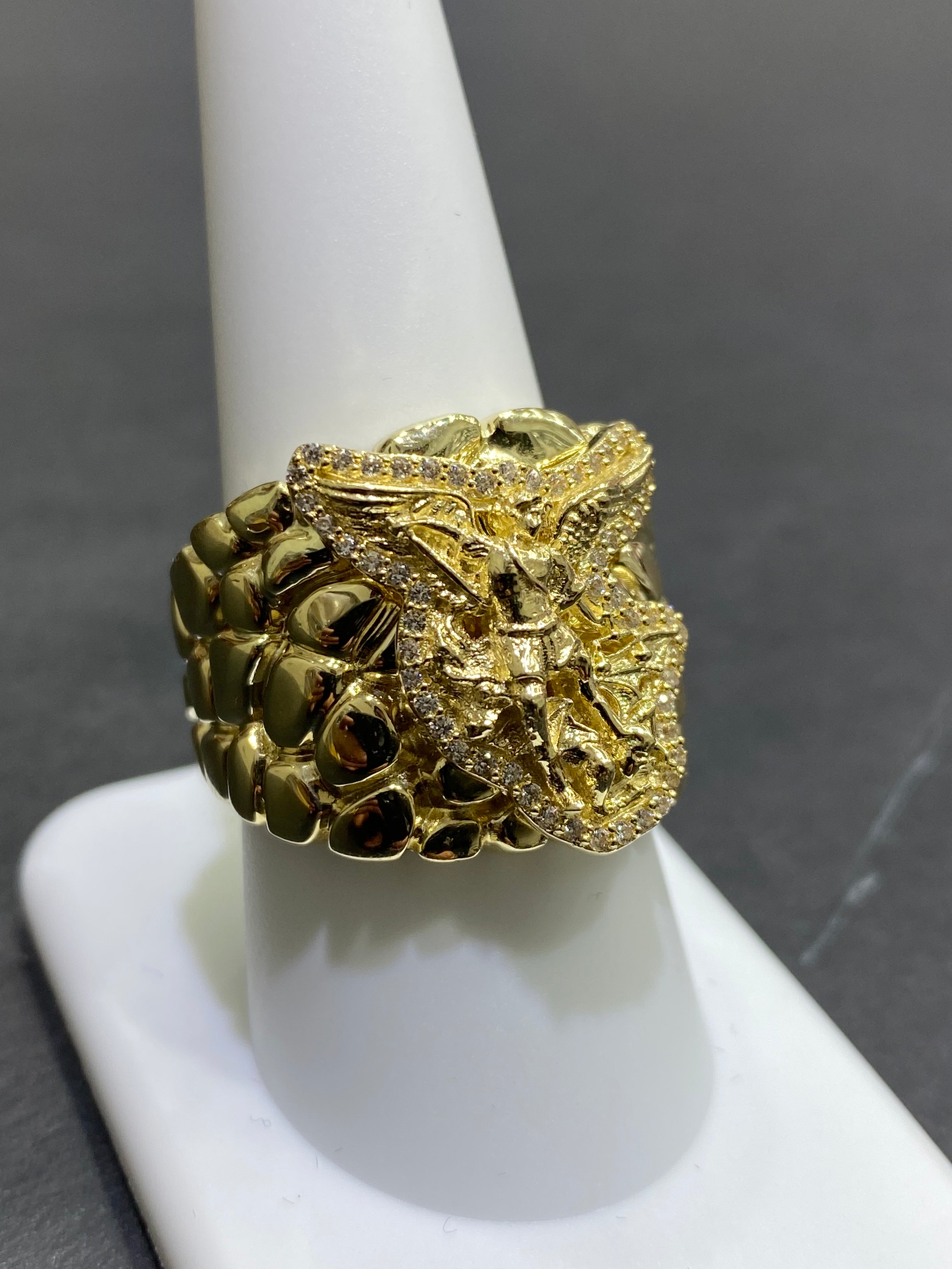 new 10k angel michael ring 9grams