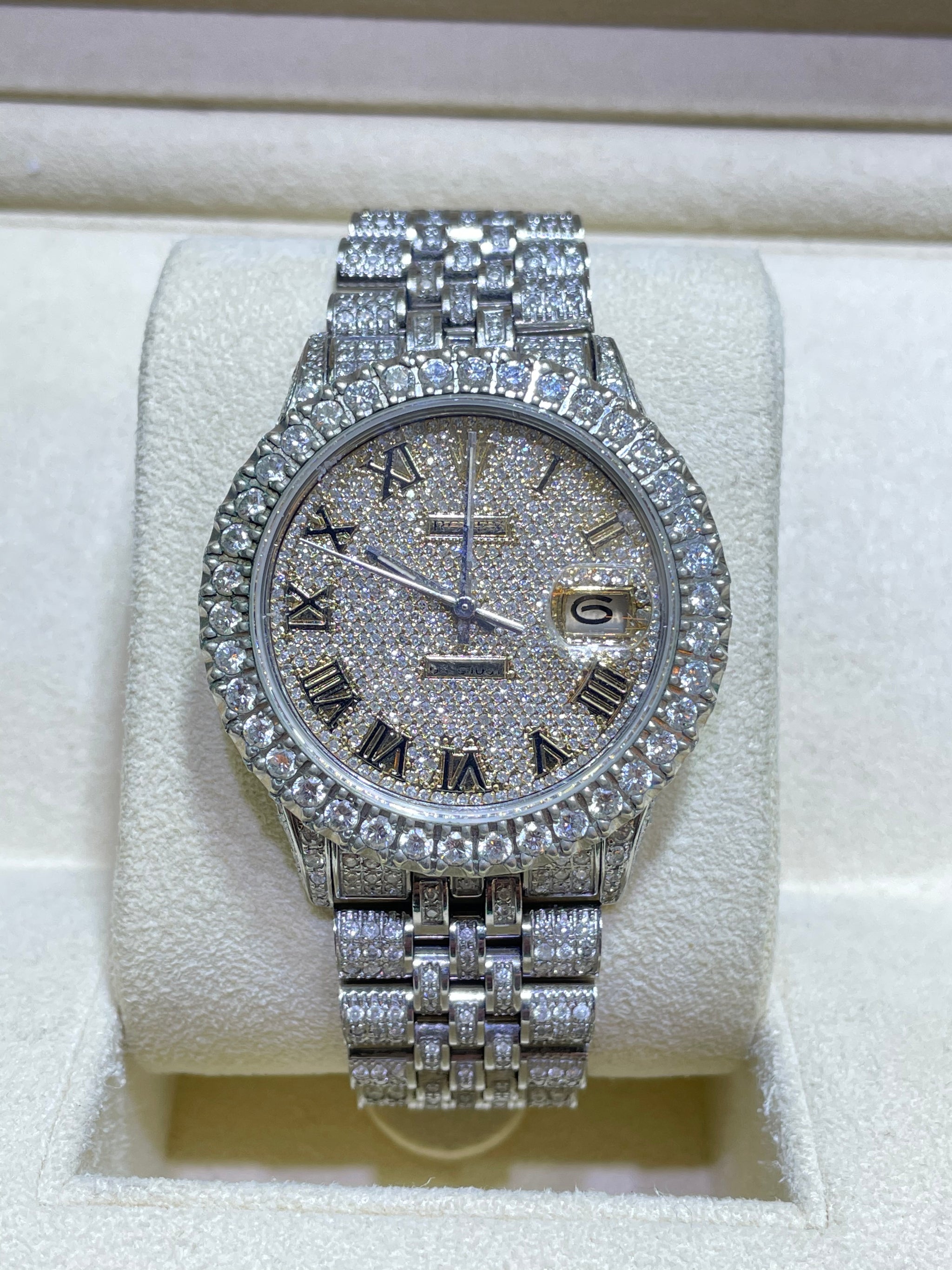 Iced Out Rolex Price 36mm Rolex Iced Bust Down (on Sides) VS1