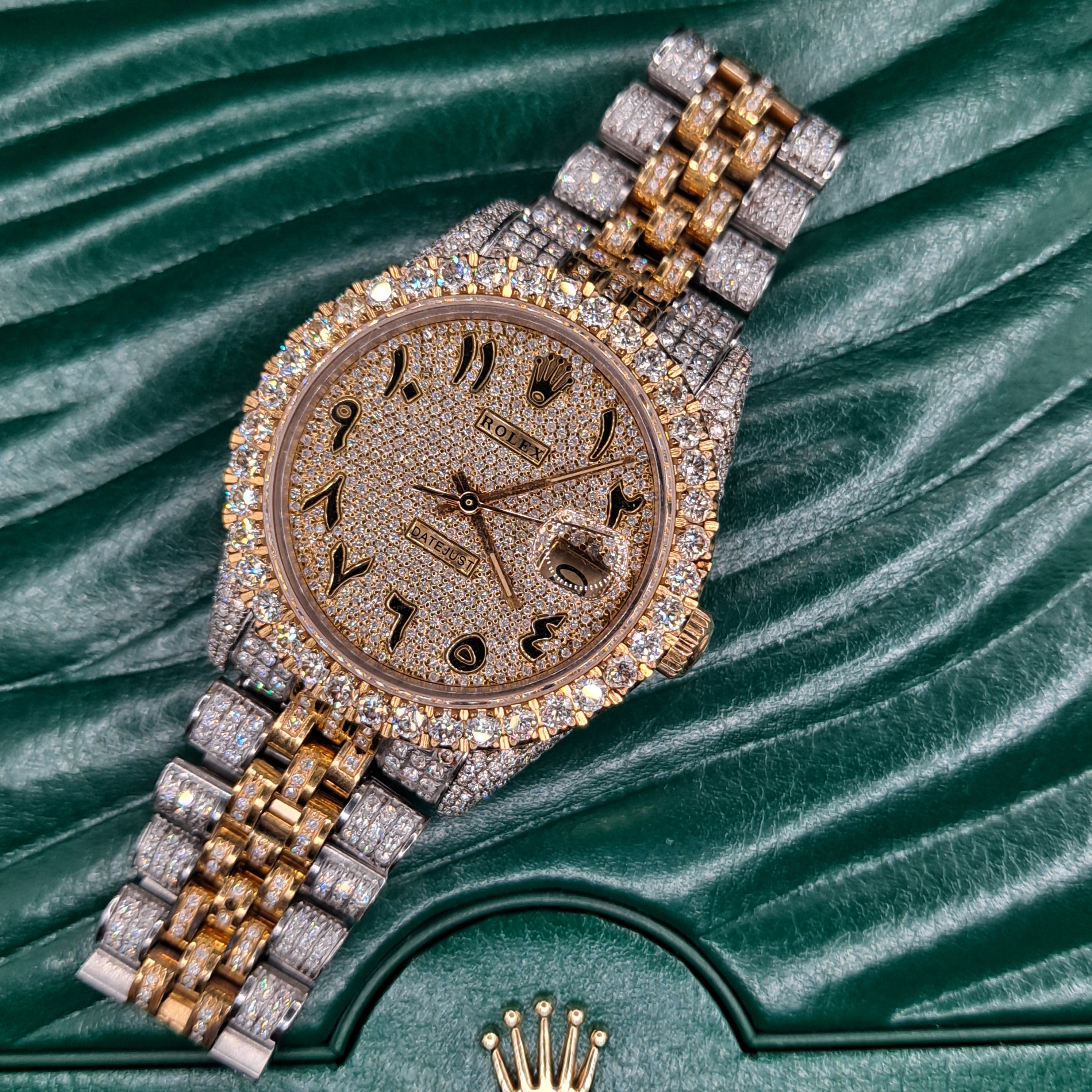 two tone bust down rolex