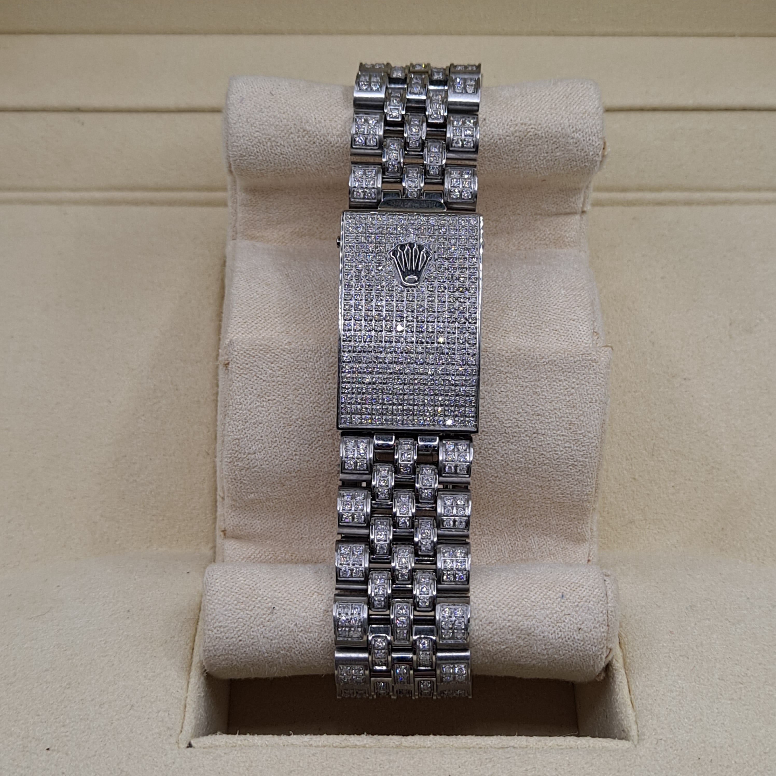 rolex #1601 arabic dial rolex 15cts natural