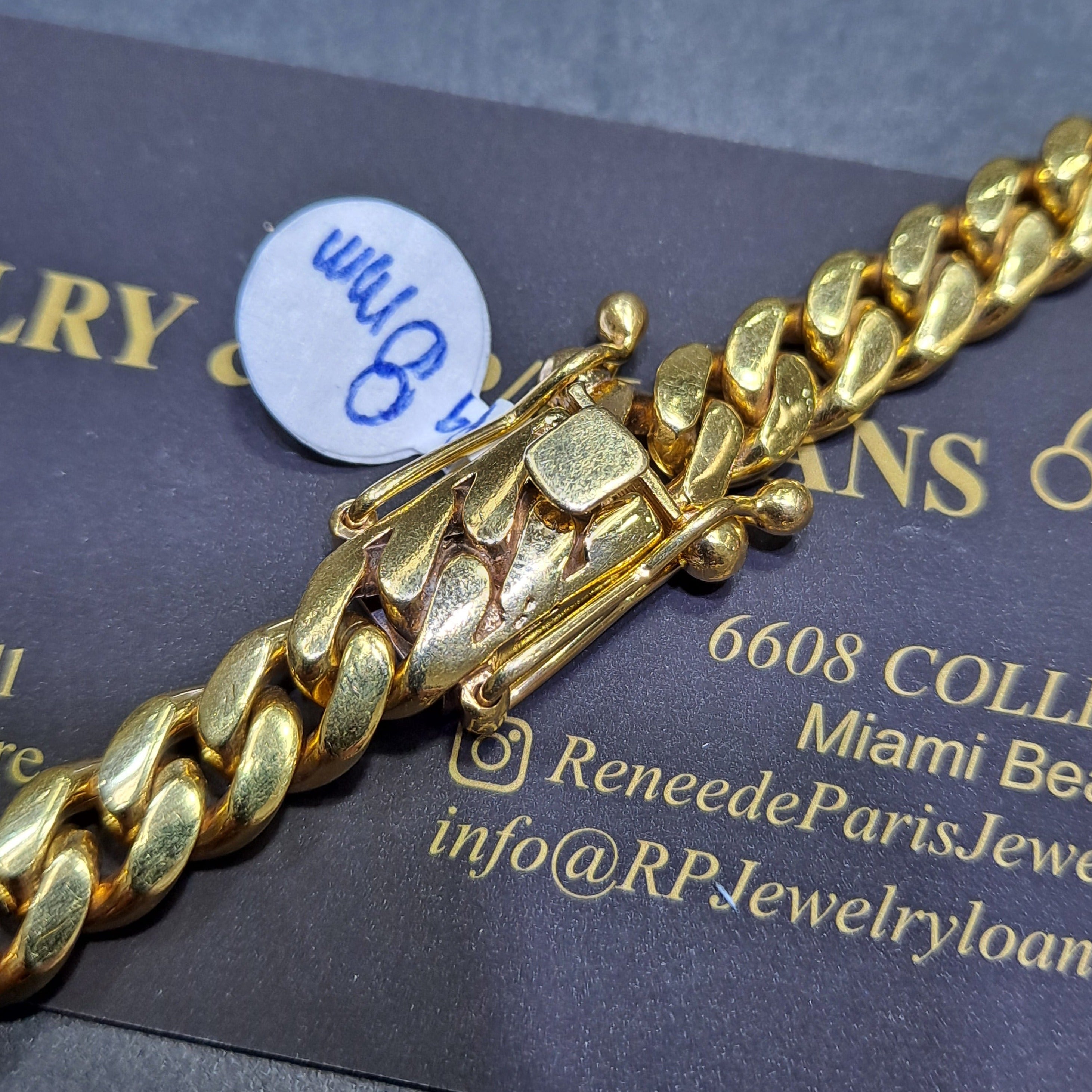 new 10k miami cuban link 8mm,116 grams ,26inches