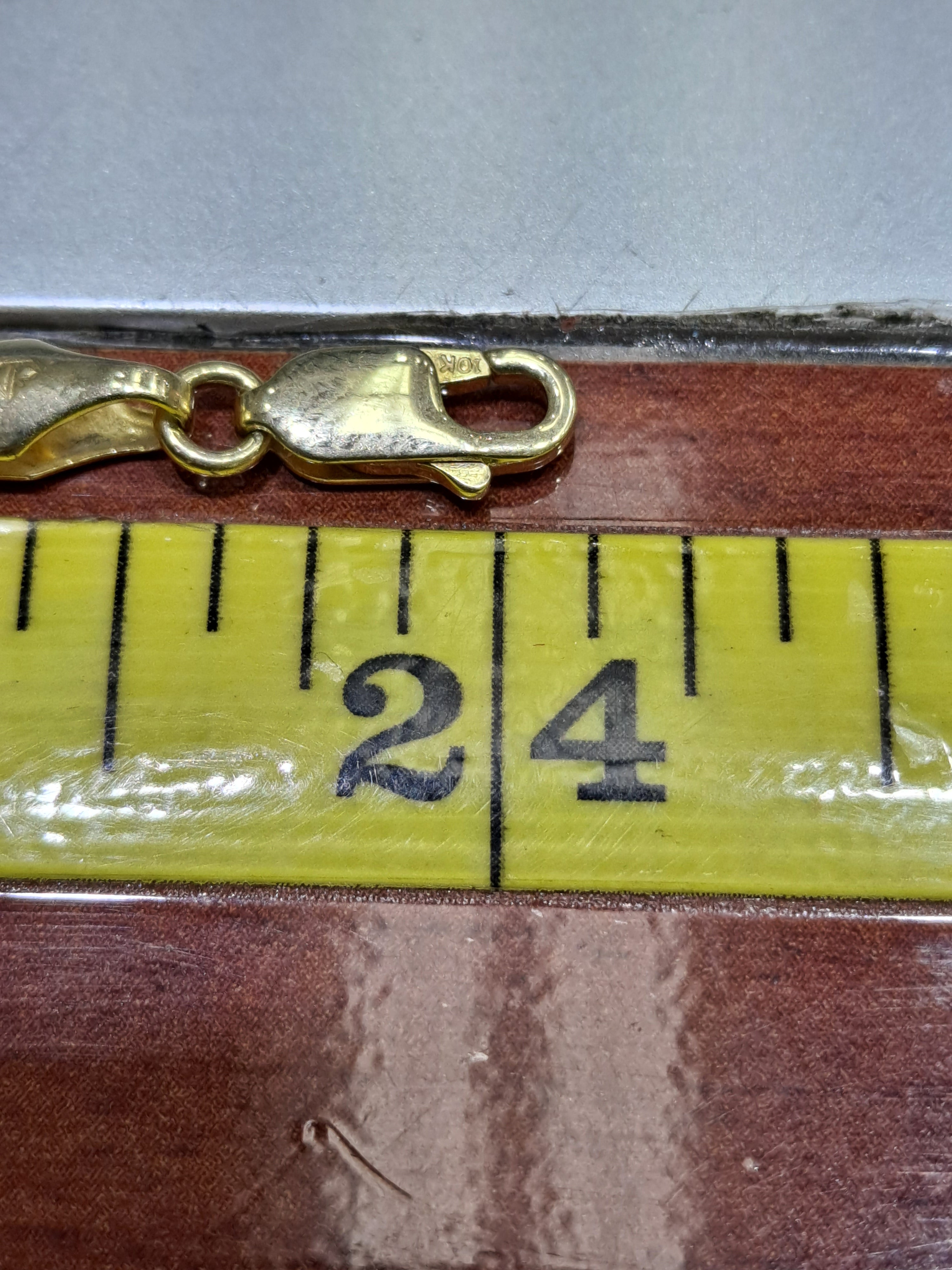 solid 10k new miami cuban link 45 grams 5.4mm 24inch