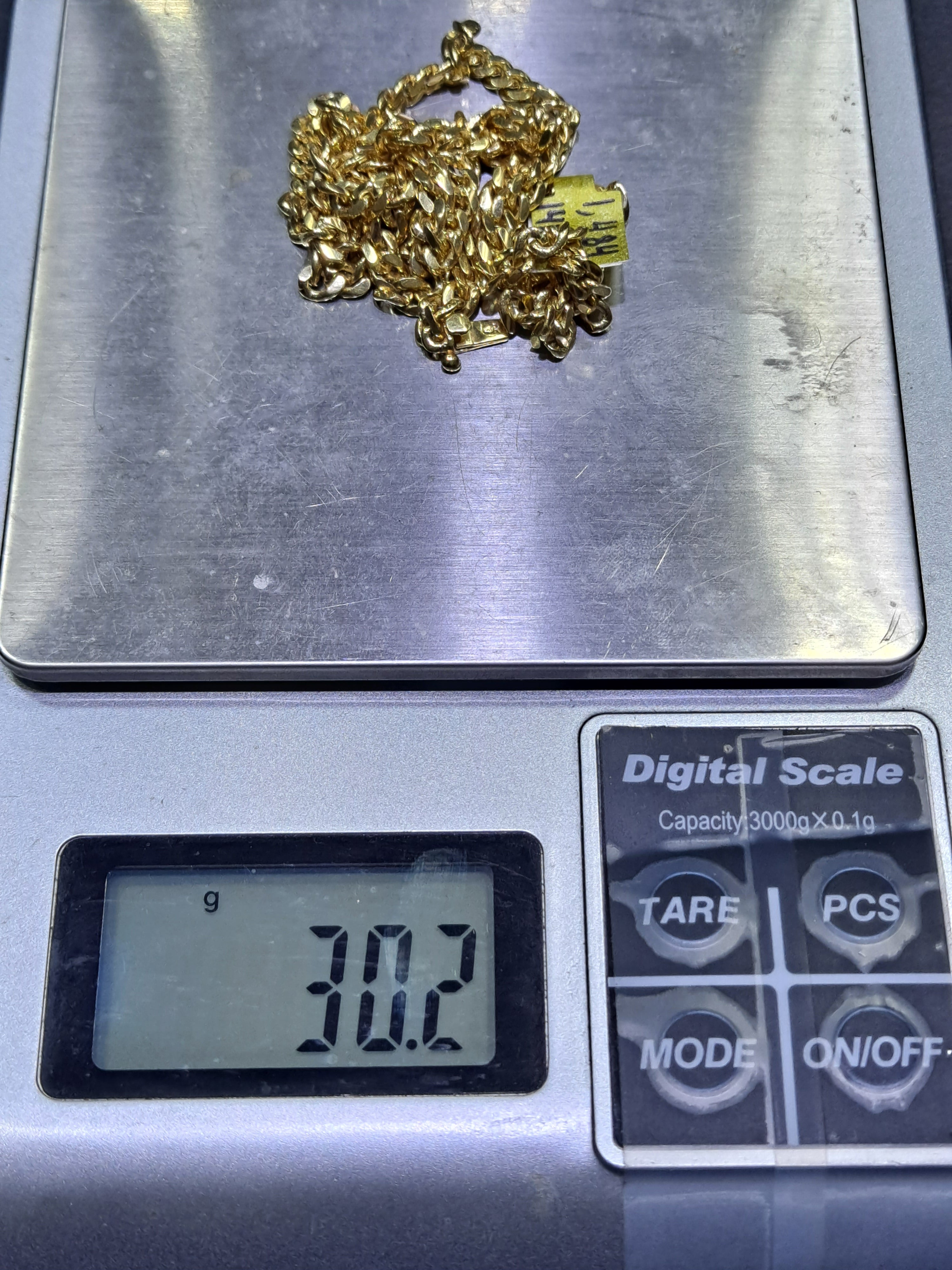 14k miami cuban link 4.80mm,30 grams,22 inches