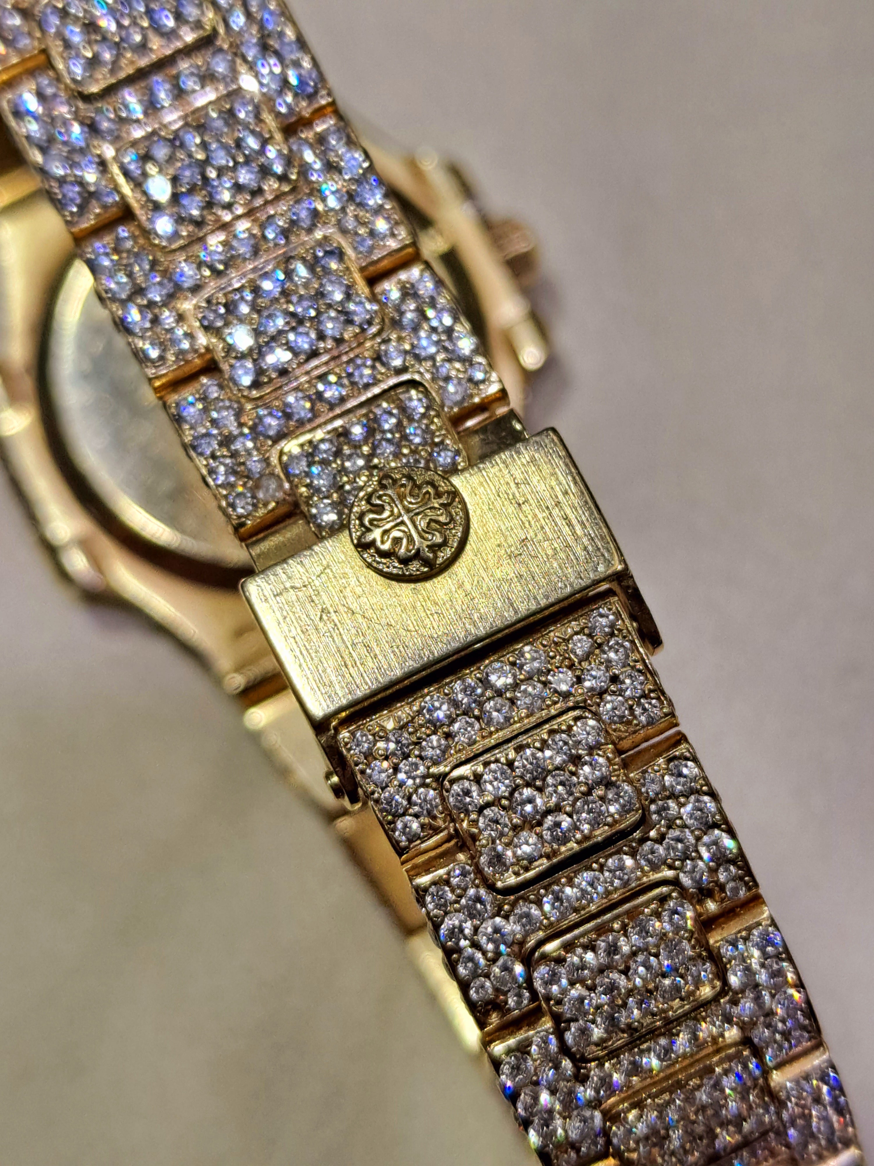 patek phillippe 27mm ladies watch #4700 all original 12ctst.w.vvs1 dia