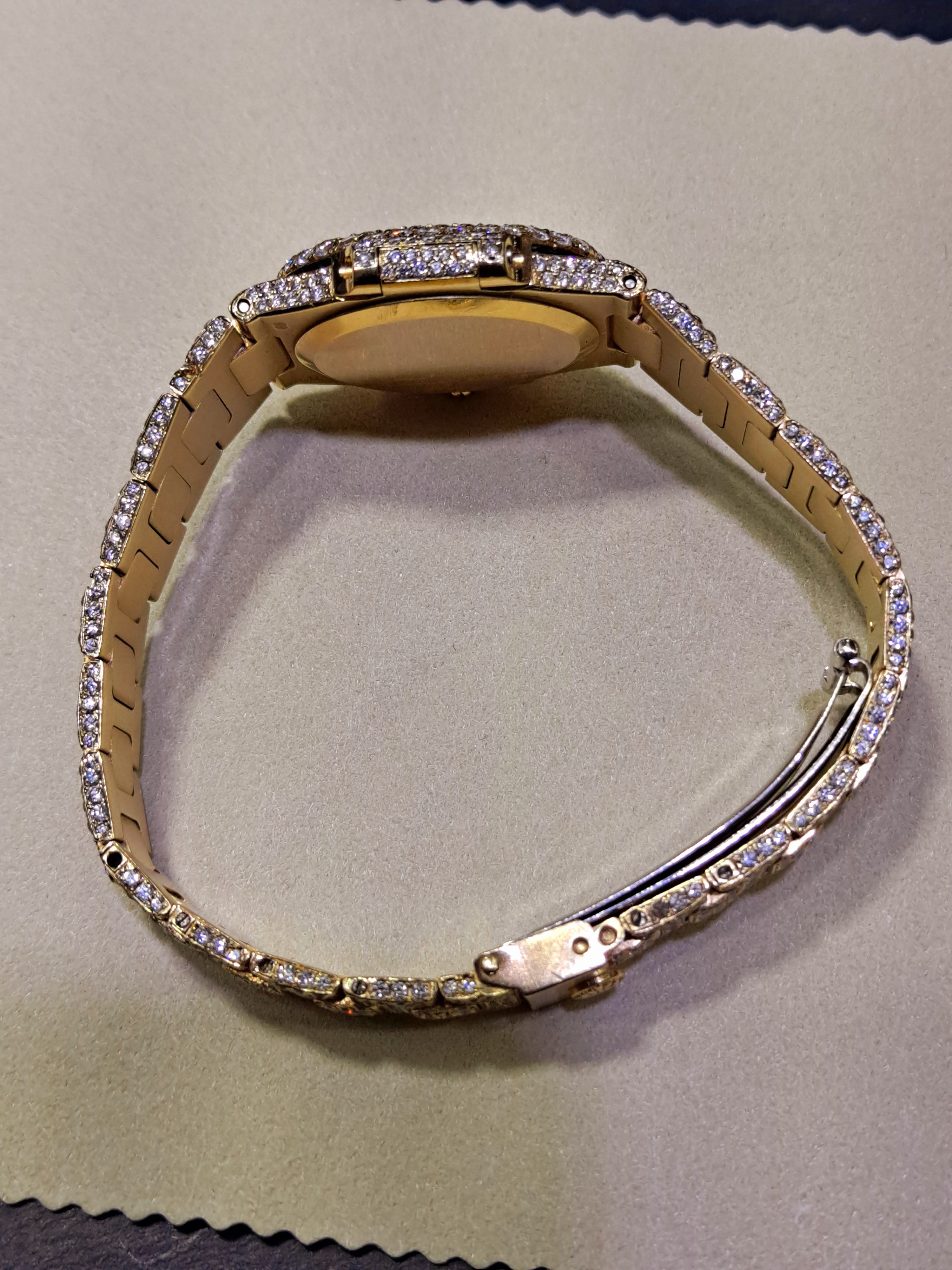 patek phillippe 27mm ladies watch #4700 all original 12ctst.w.vvs1 dia