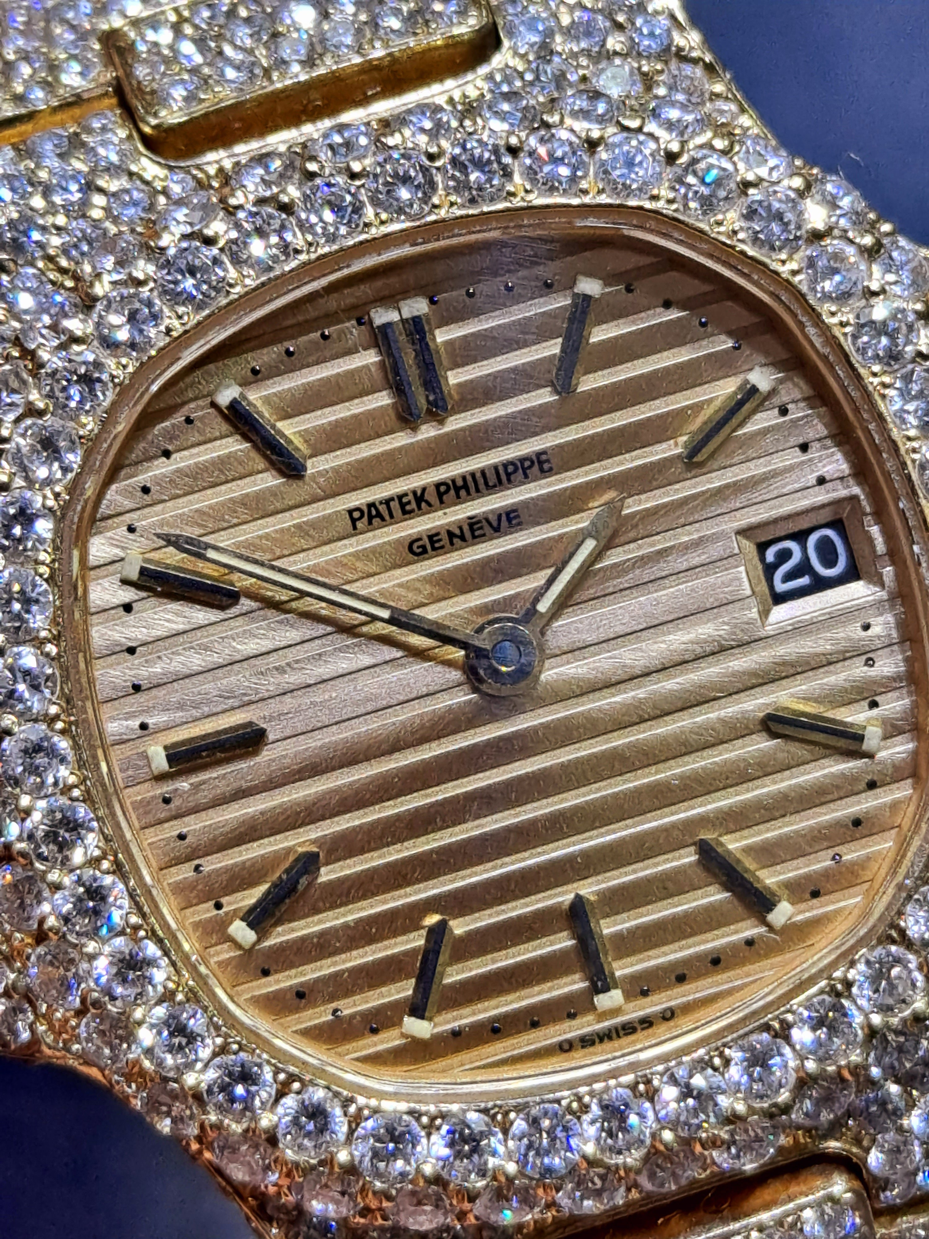 patek phillippe 27mm ladies watch #4700 all original 12ctst.w.vvs1 dia
