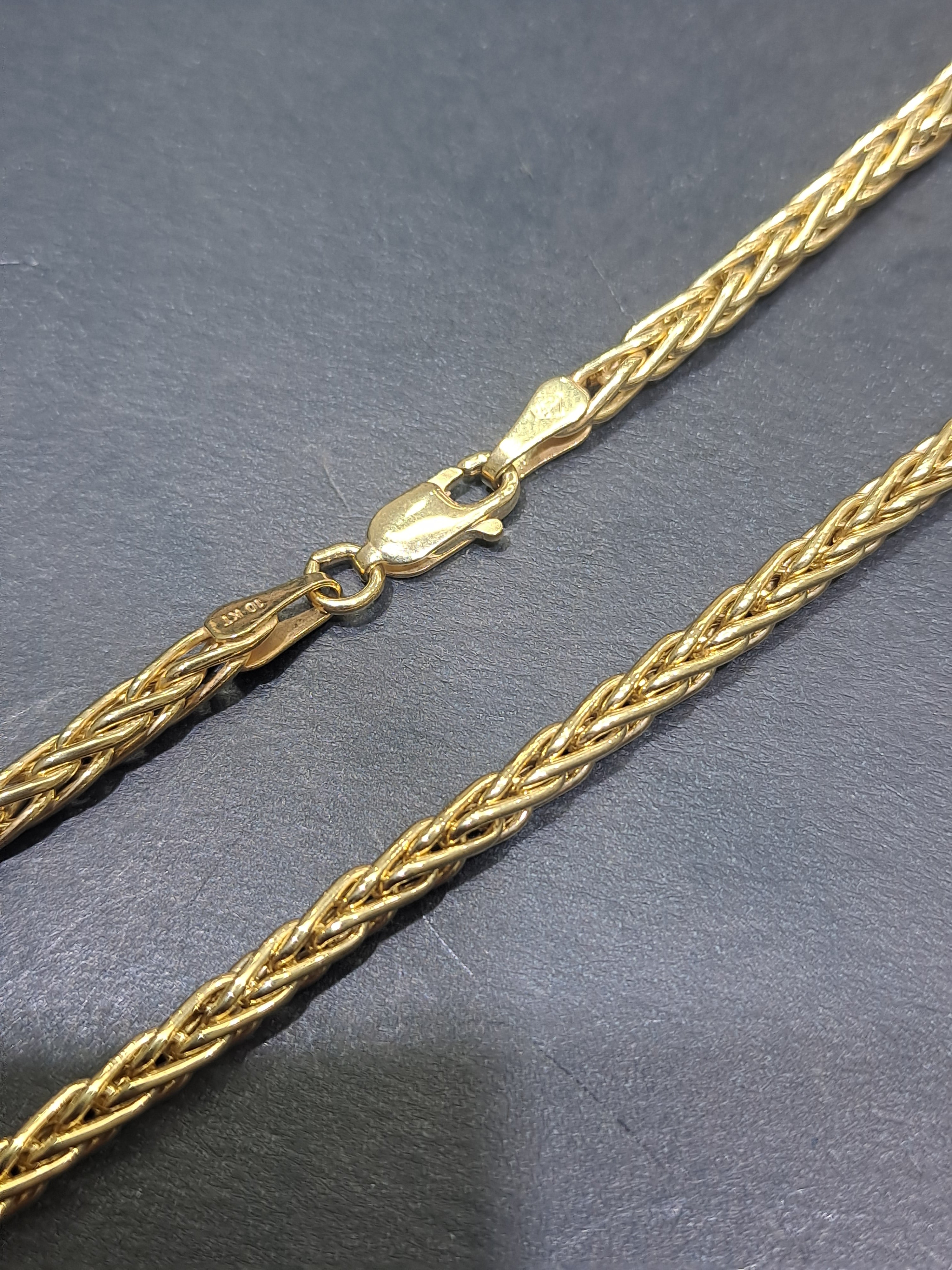 new 10k italian made wheat chain