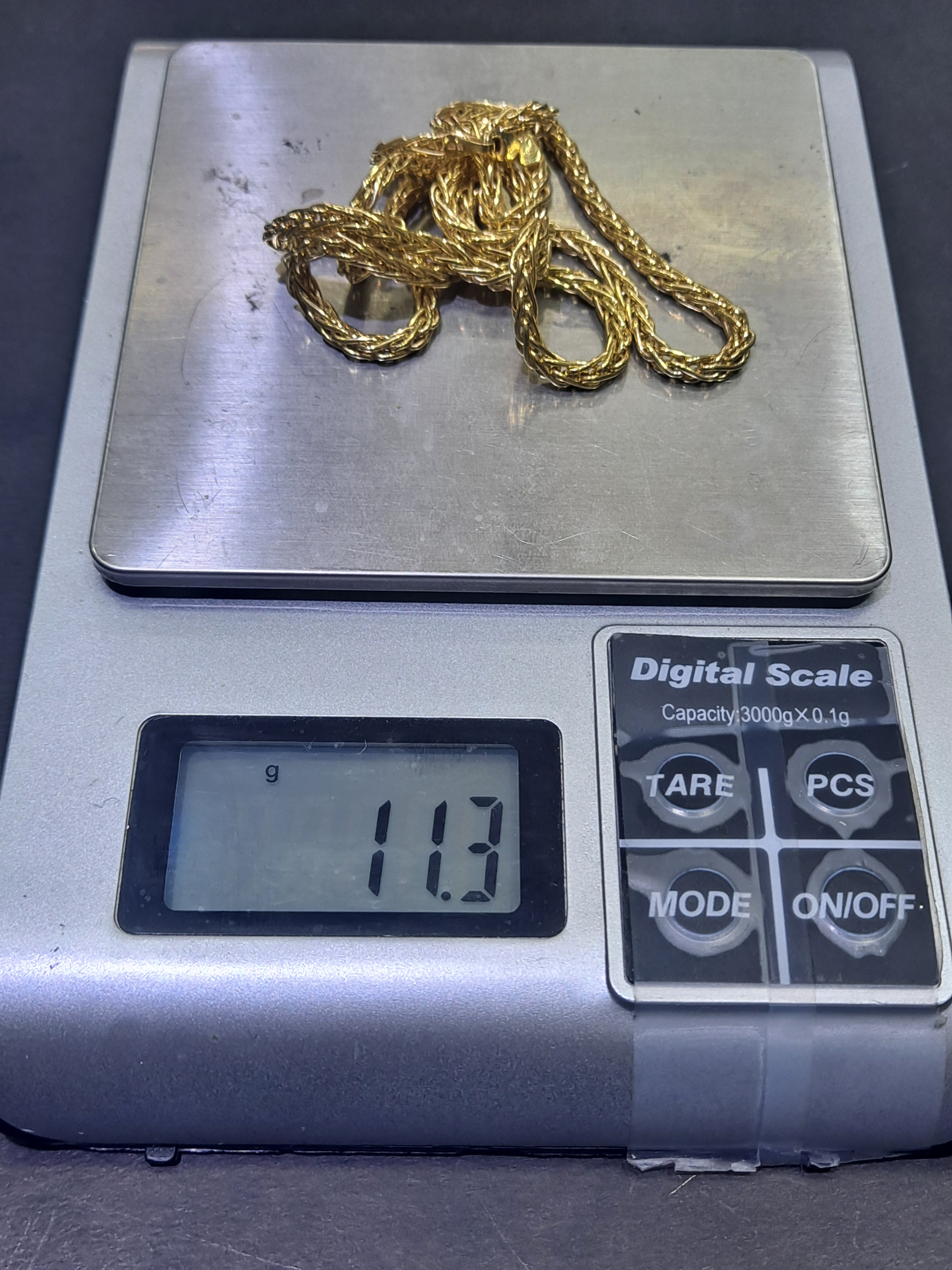 new 10k italian made wheat chain