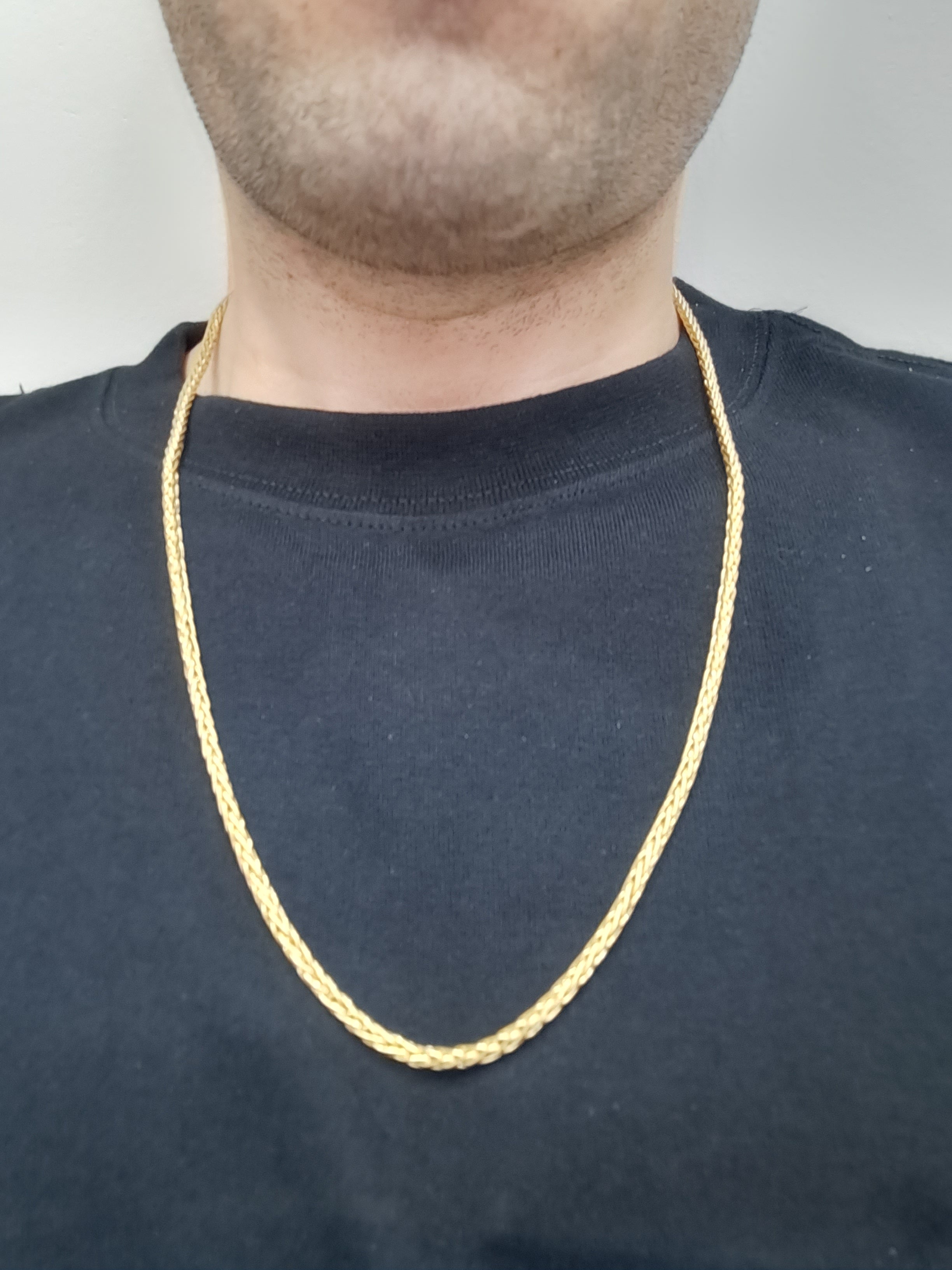 new 10k italian made wheat chain