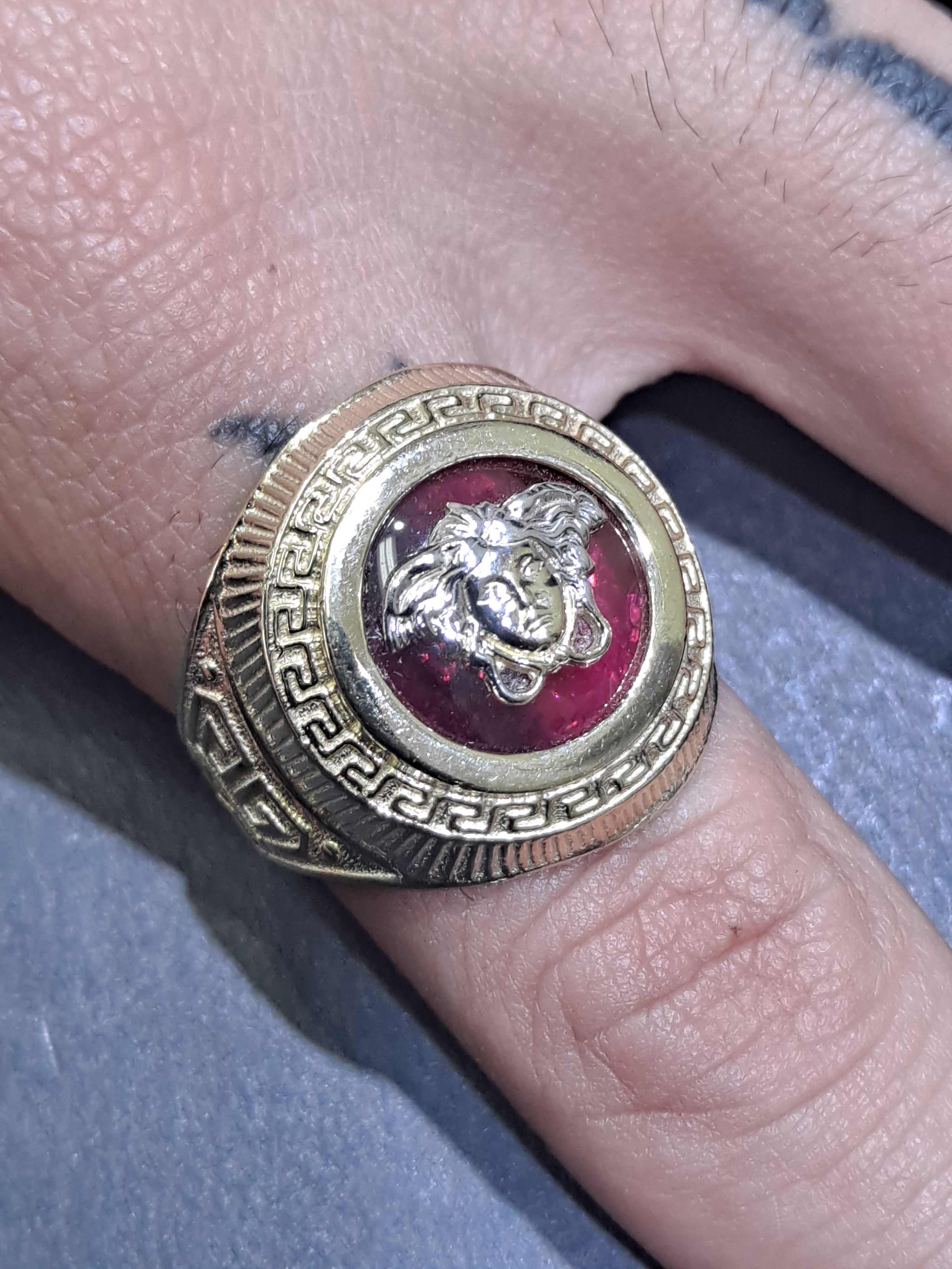 new 10k medussa head ring