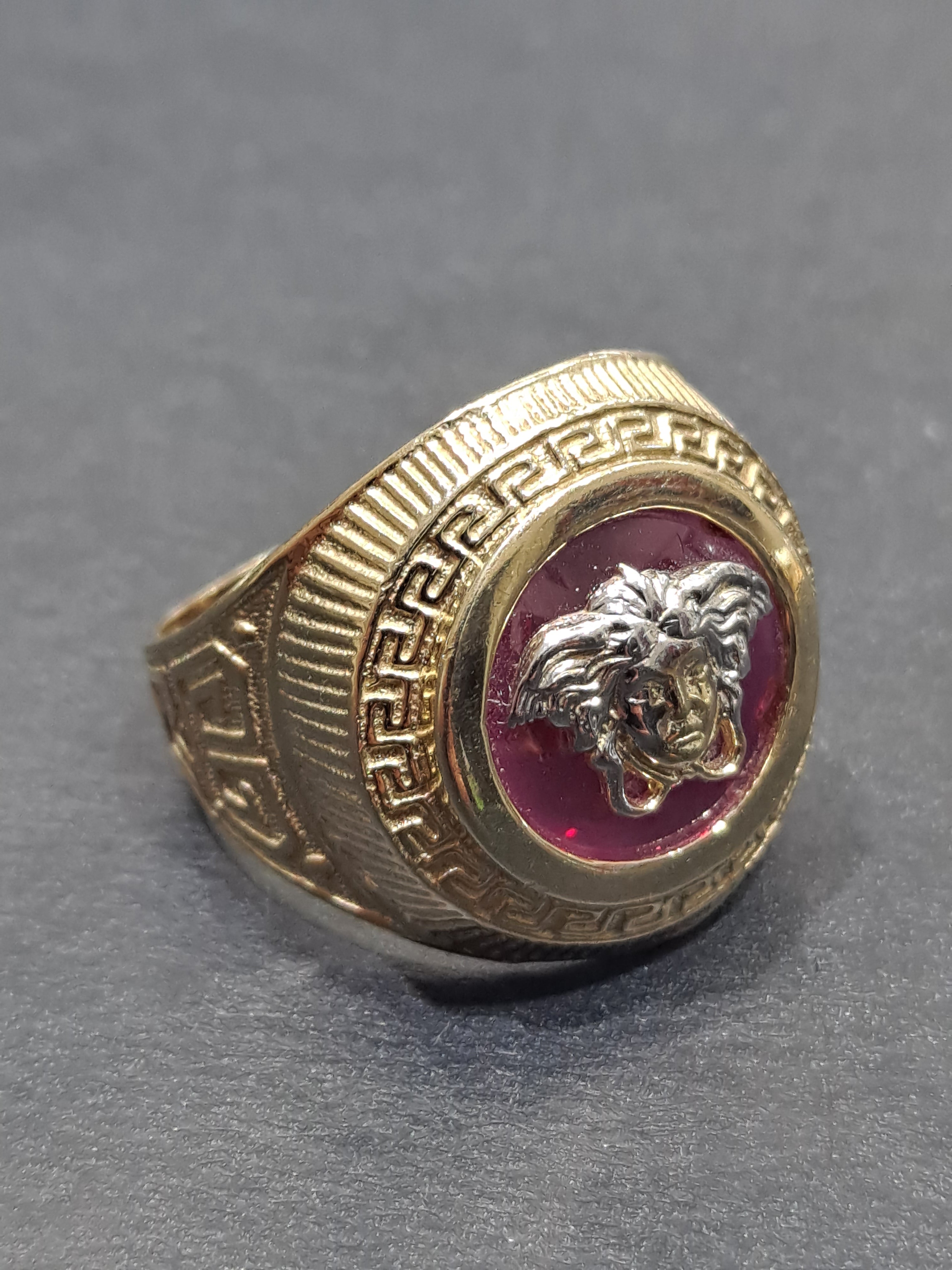 new 10k medussa head ring