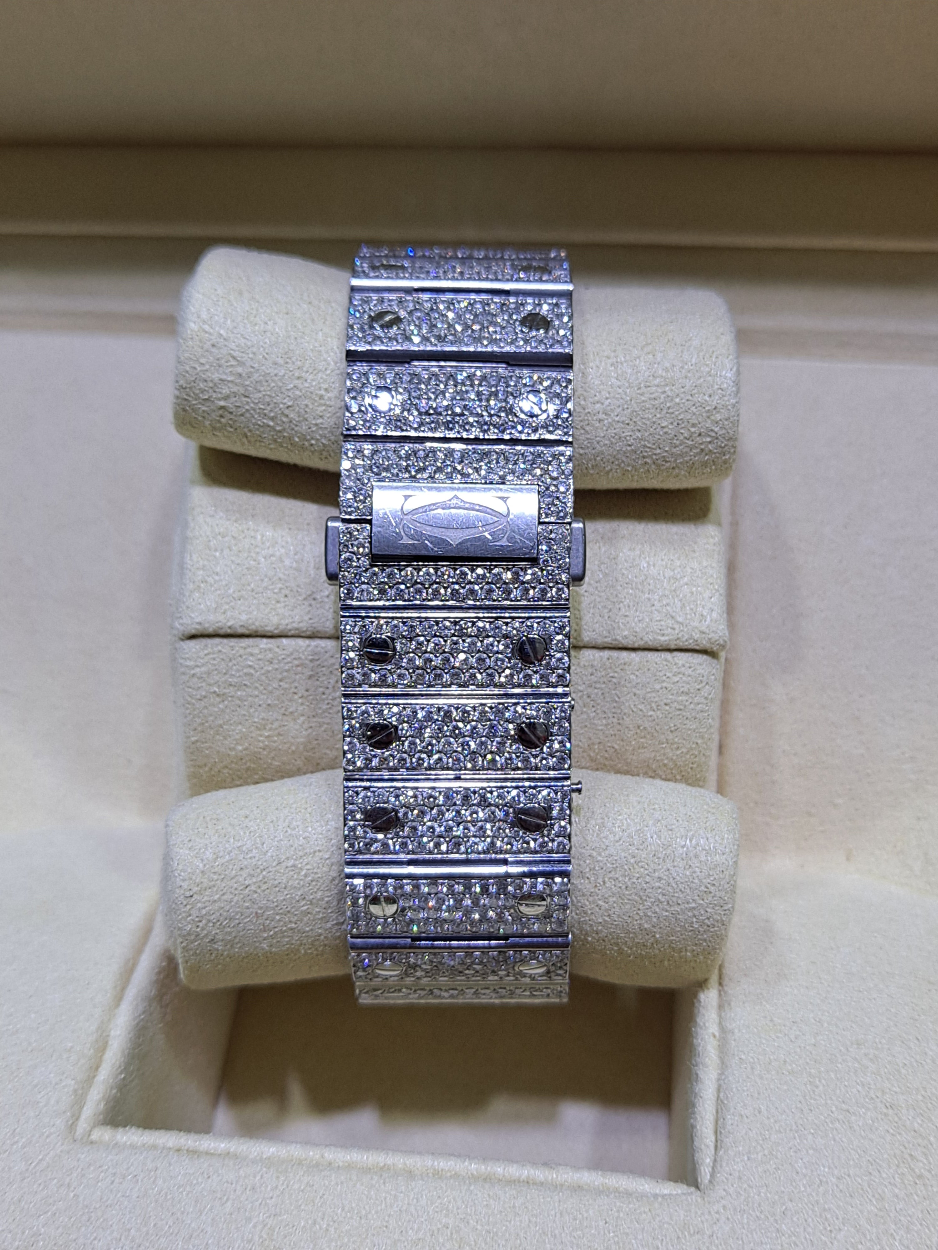cartier santos bust down