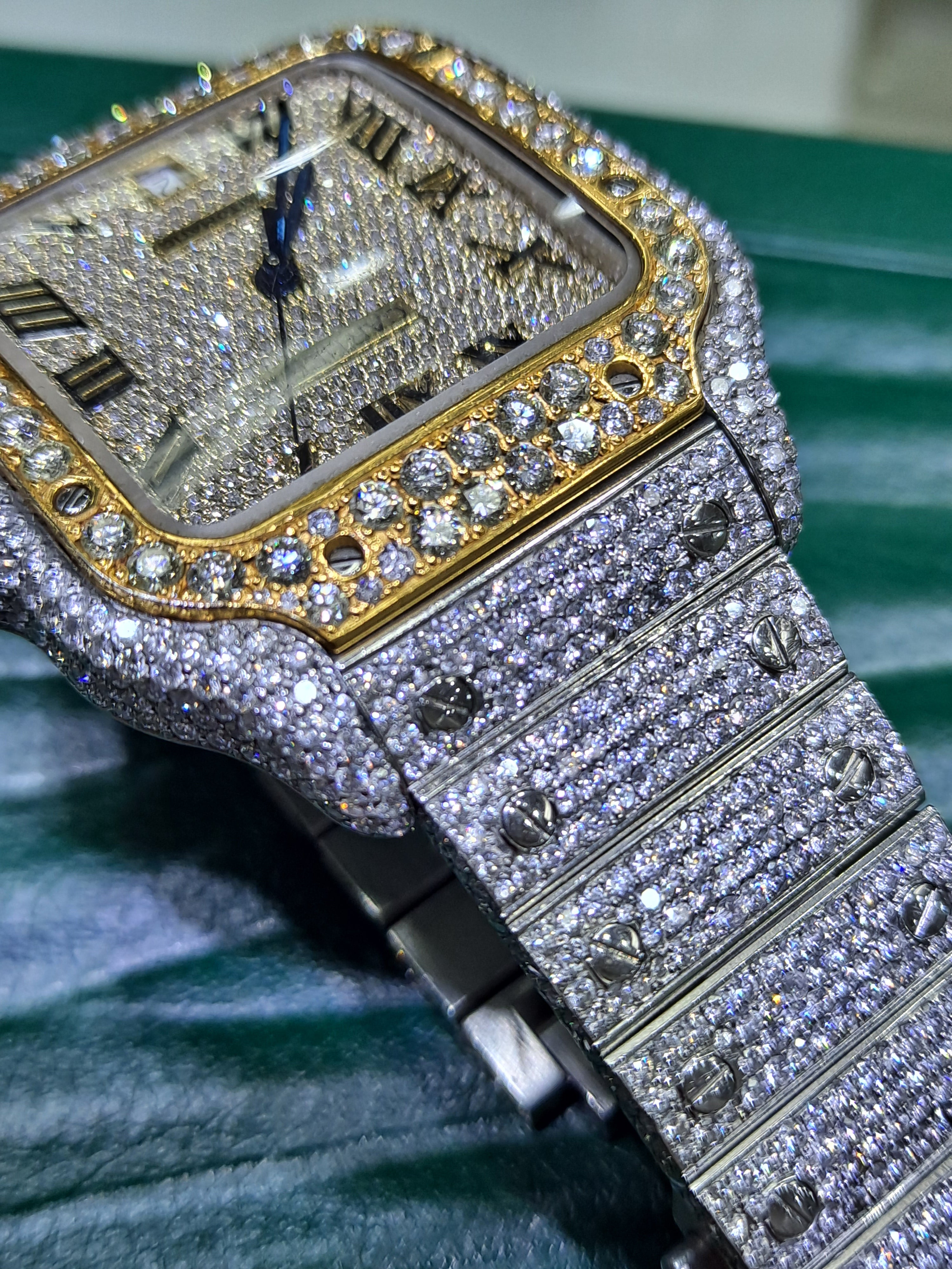cartier santos bust down
