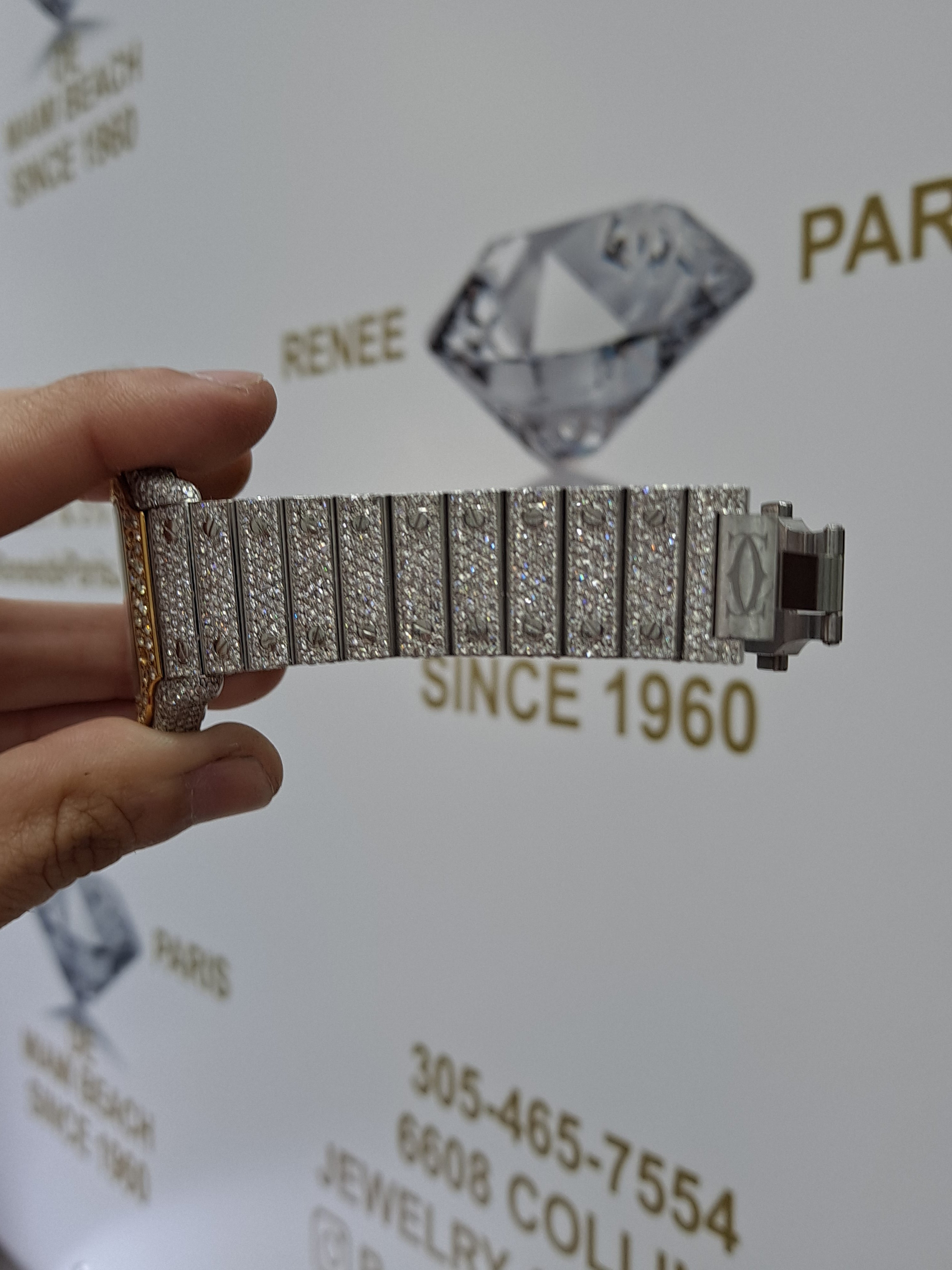 cartier santos bust down