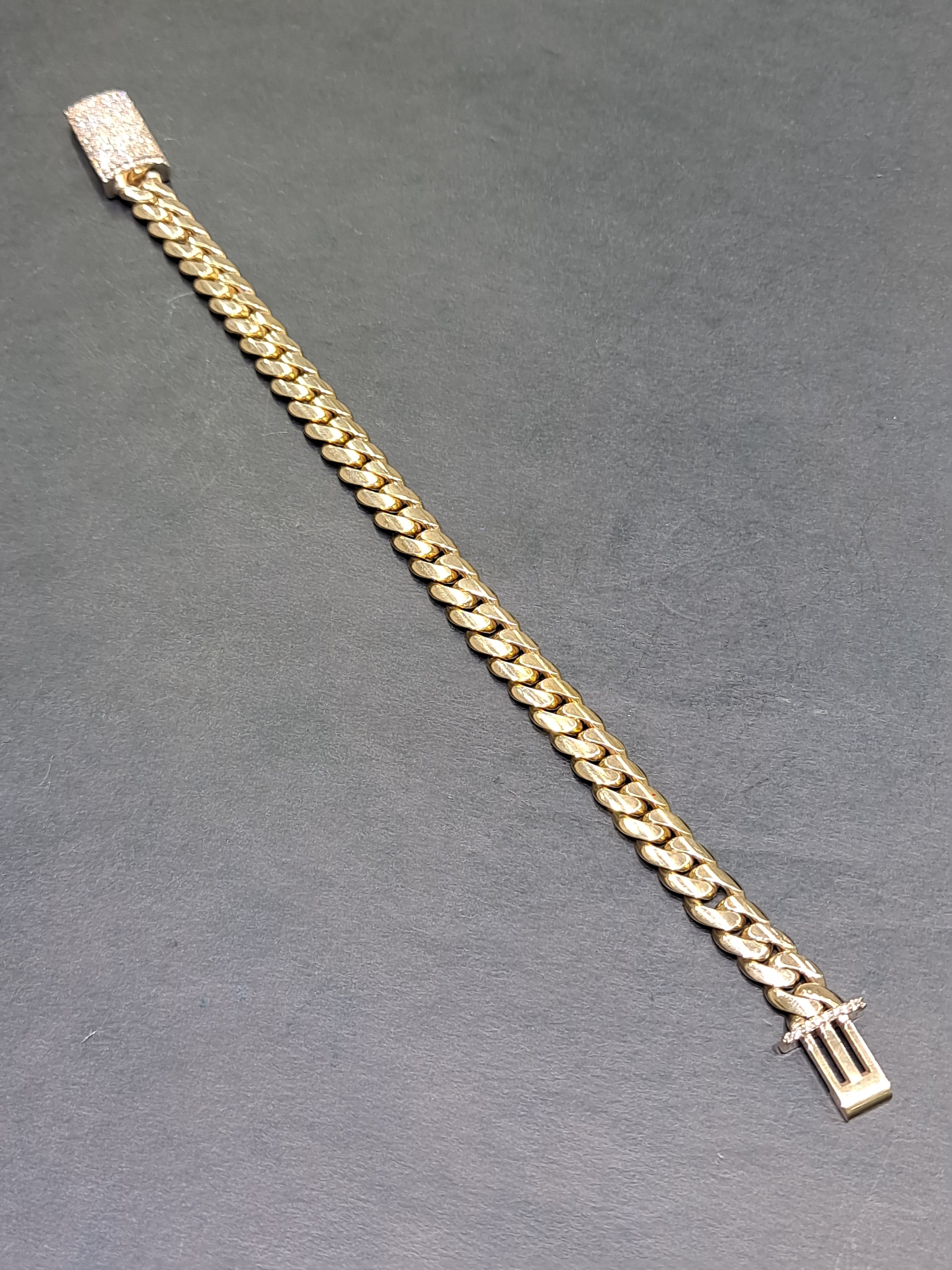 new 10k miami cuban link vs-1 3cts t.w.