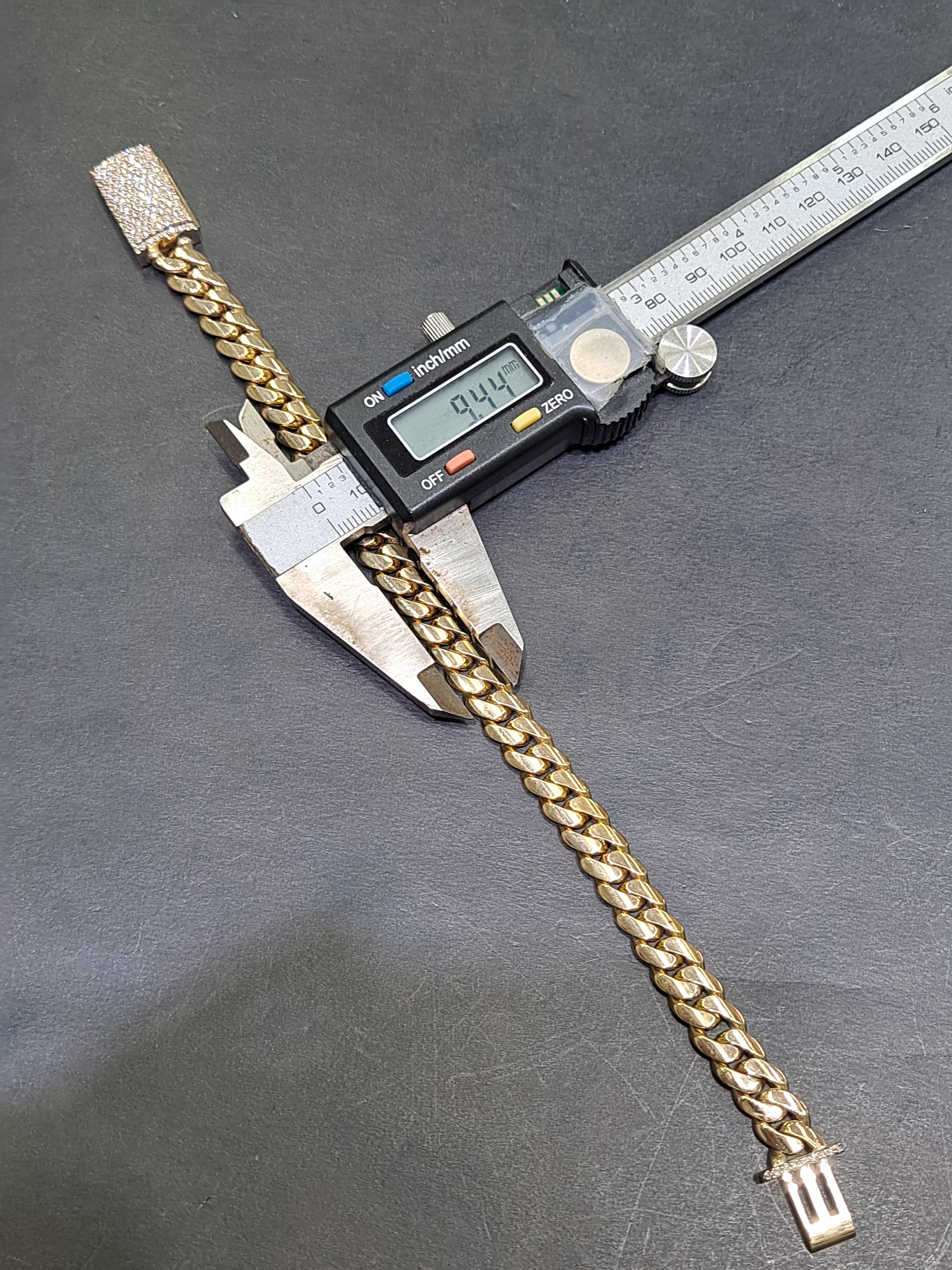 new 10k miami cuban link vs-1 3cts t.w.