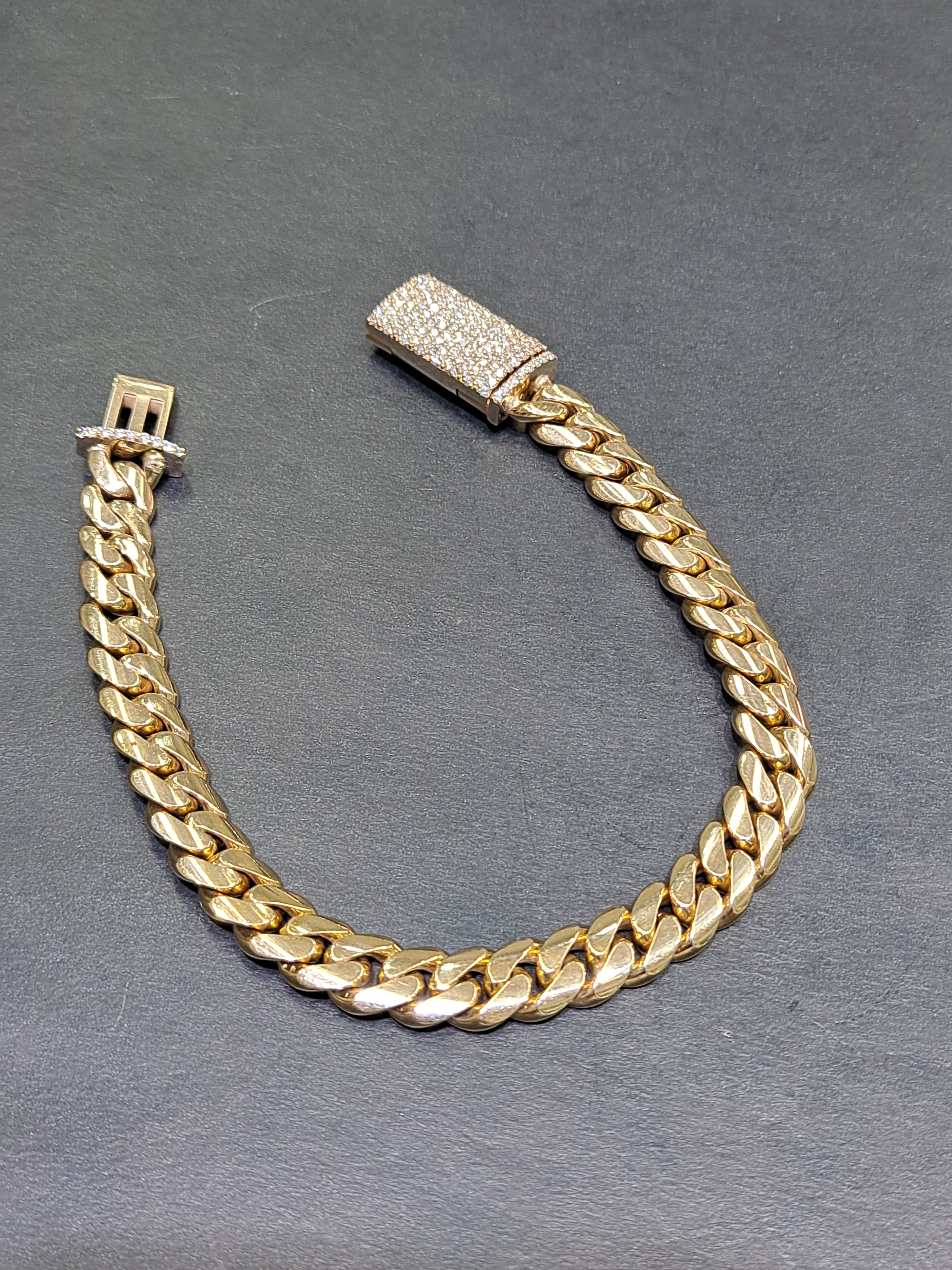 new 10k miami cuban link vs-1 3cts t.w.