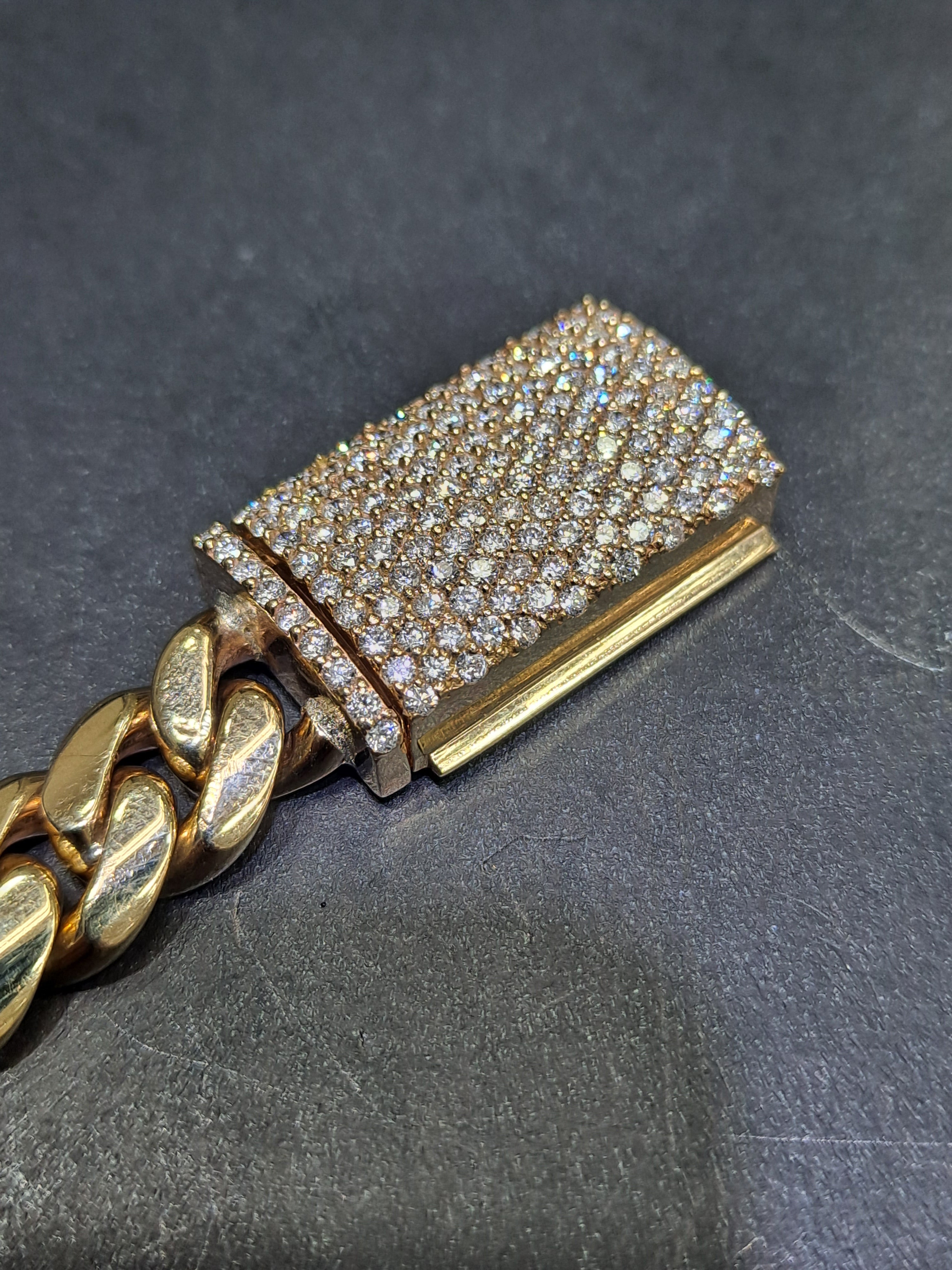 new 10k miami cuban link vs-1 3cts t.w.