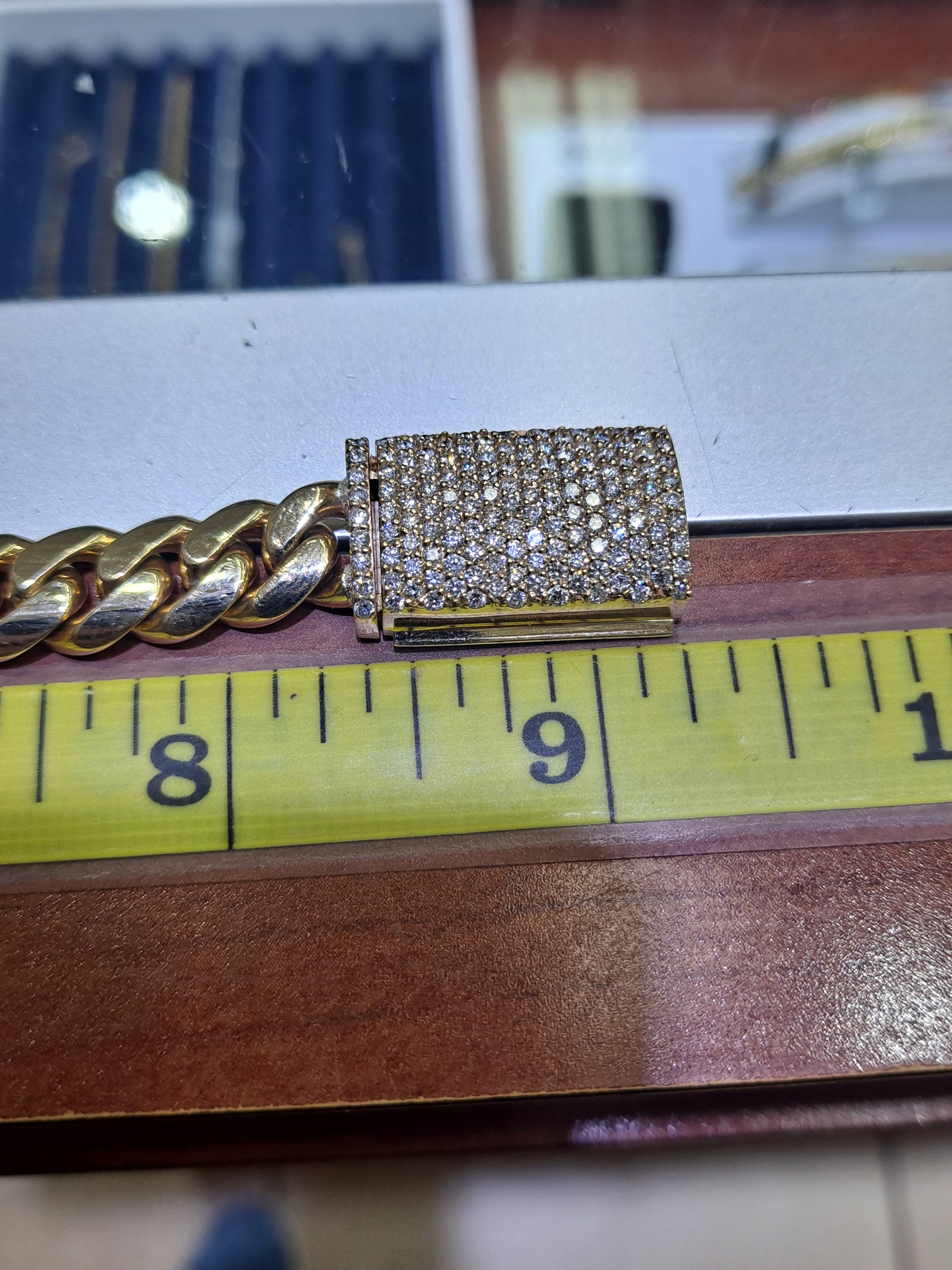new 10k miami cuban link vs-1 3cts t.w.