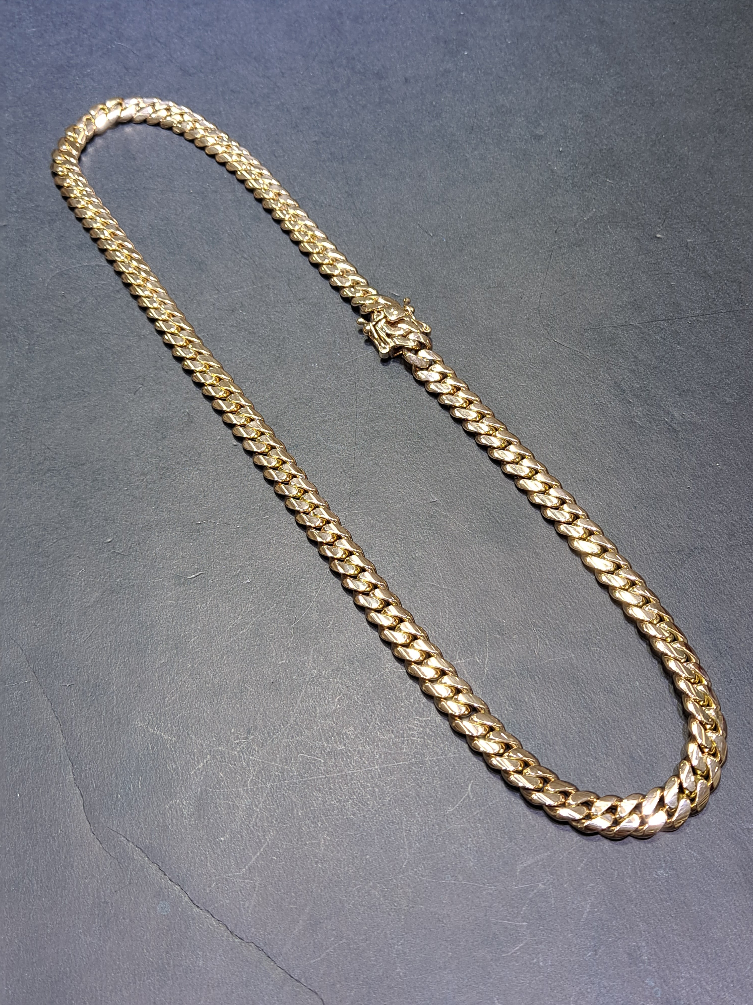 new handmade solid miami cuban link chain 10mm,154 grams,24inches best price online