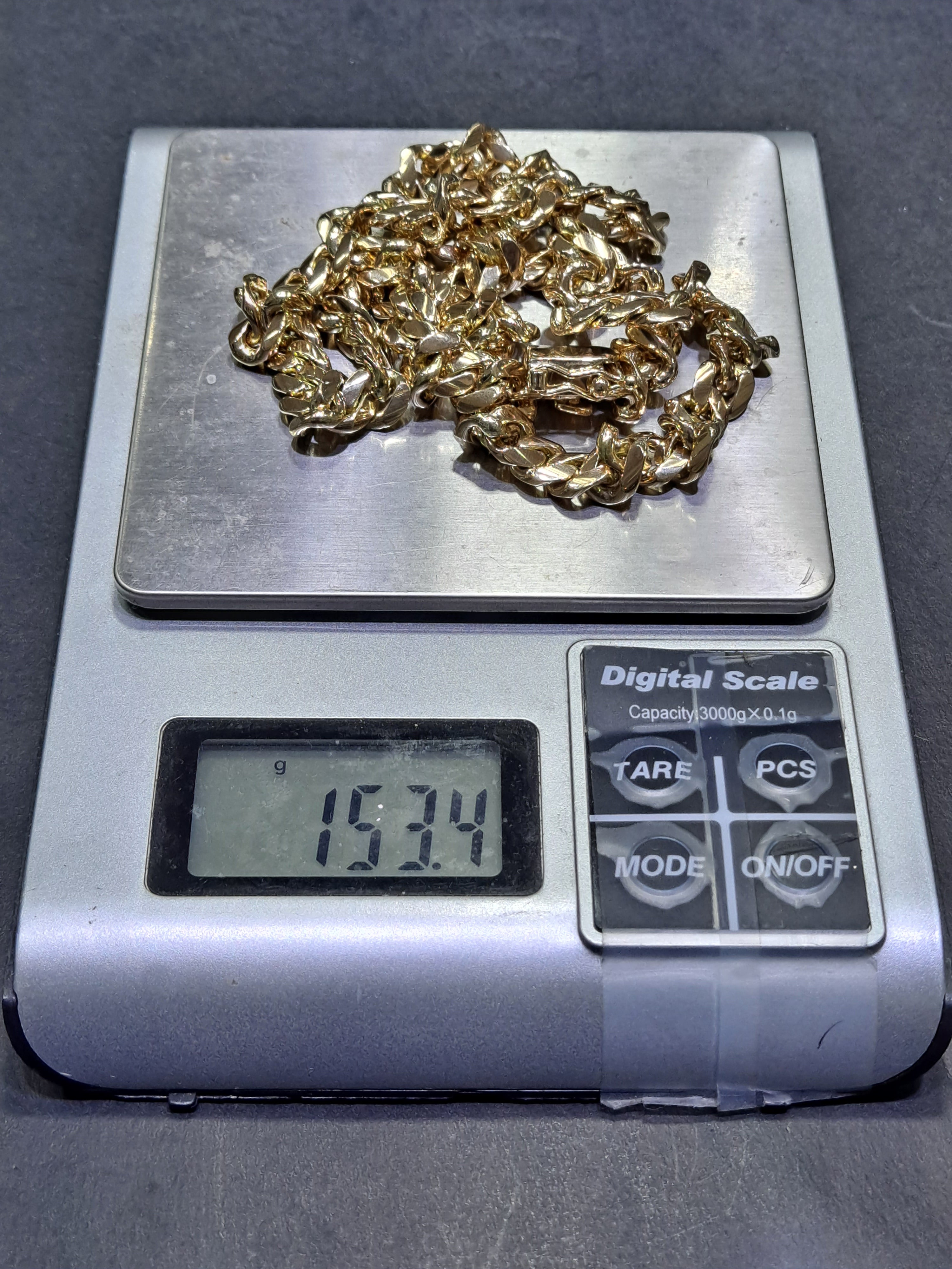 new handmade solid miami cuban link chain 10mm,154 grams,24inches best price online