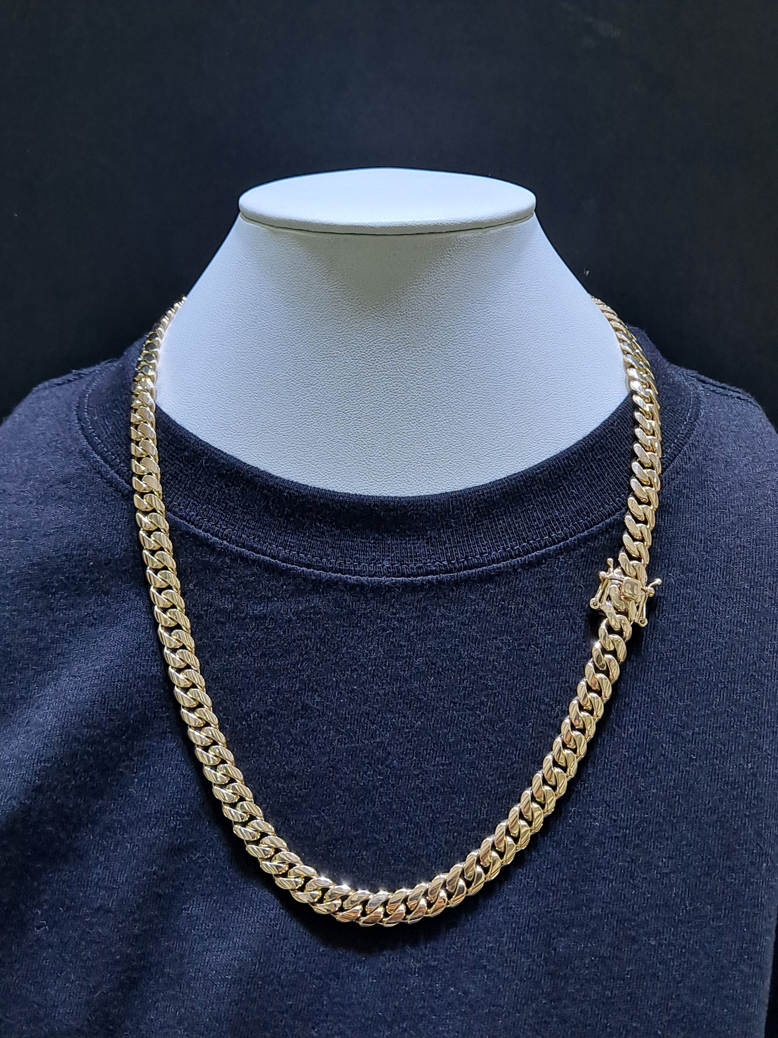 new handmade solid miami cuban link chain 10mm,154 grams,24inches best price online