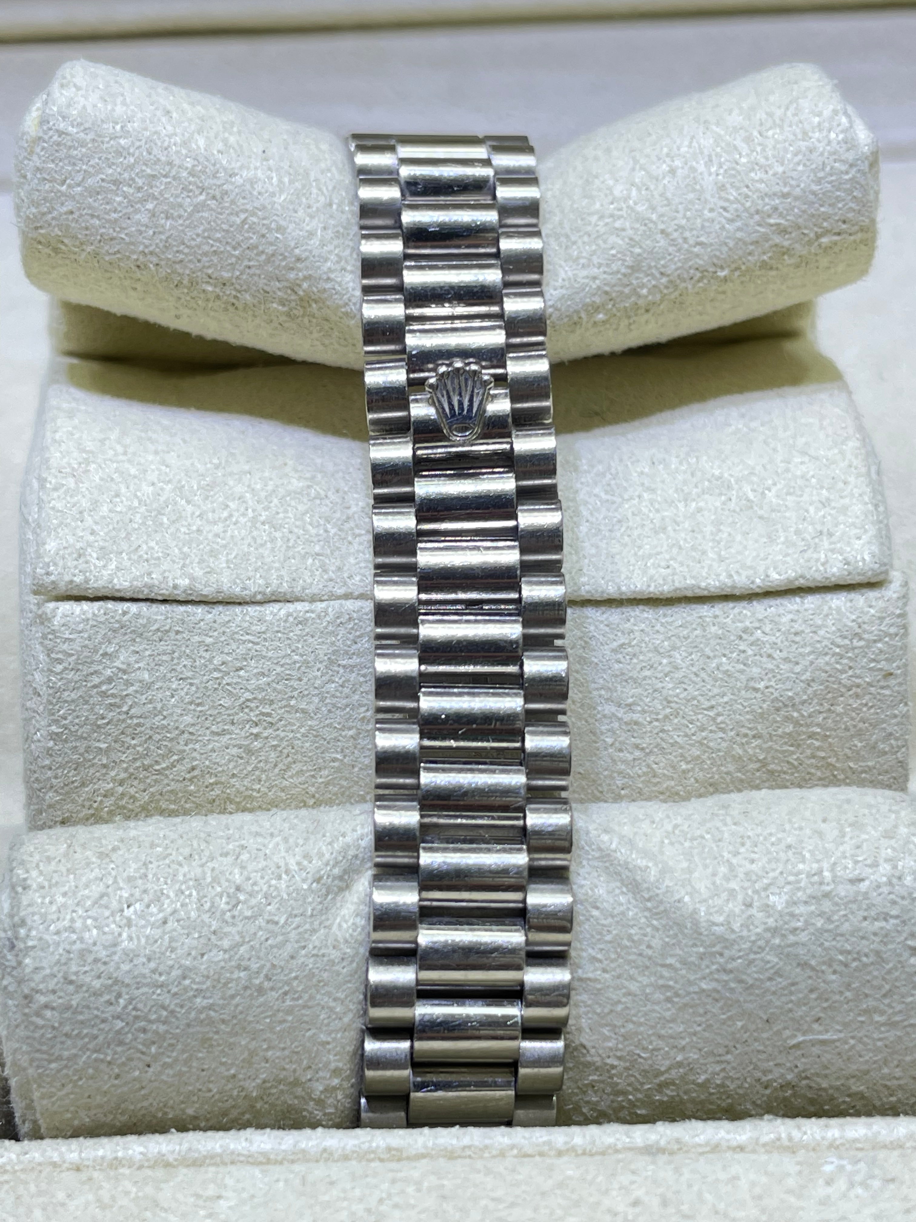 Rolex 18k solid white gold