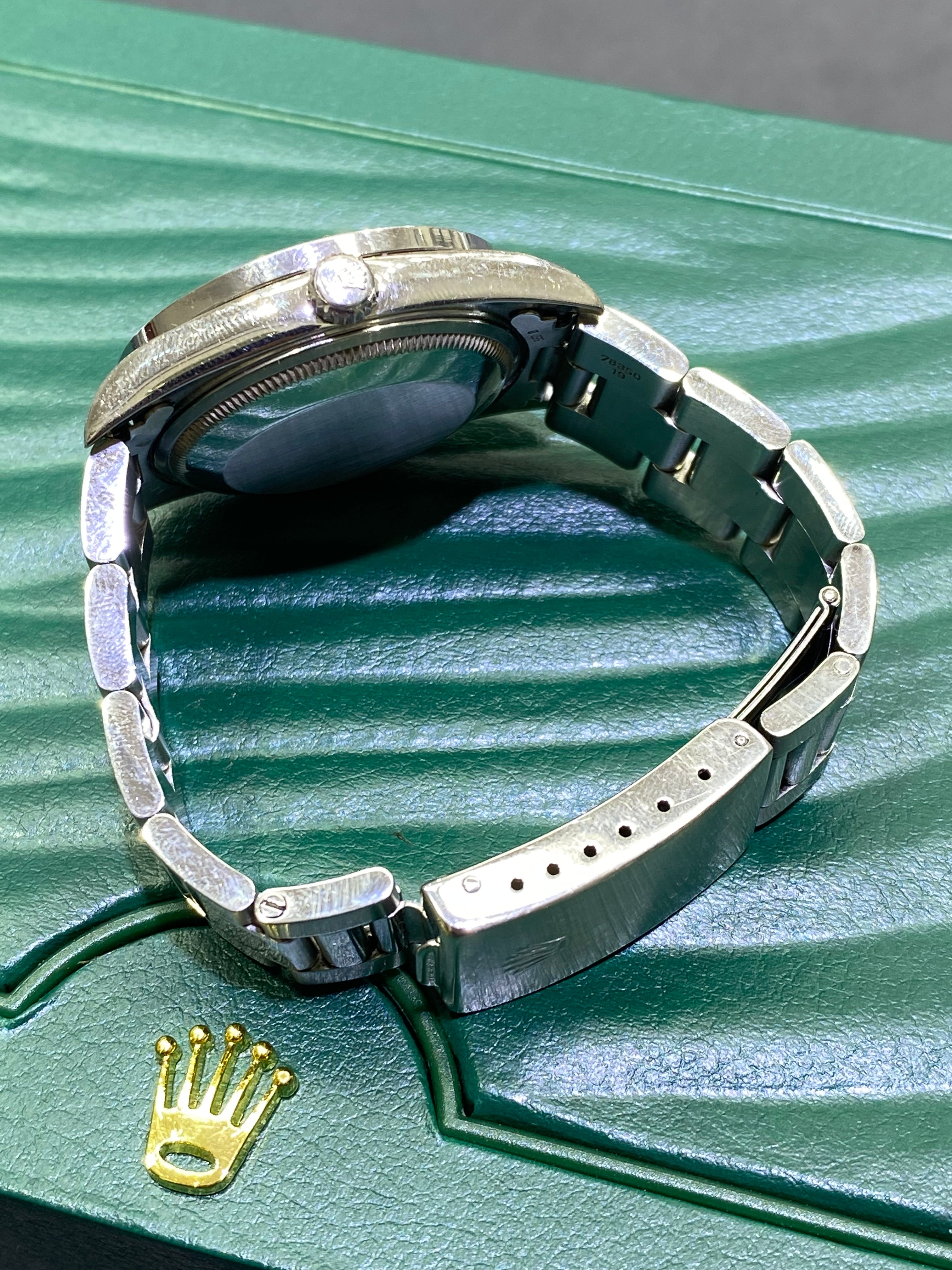 34 mm rolex diamond bezel unisex serviced and 1 year warranty