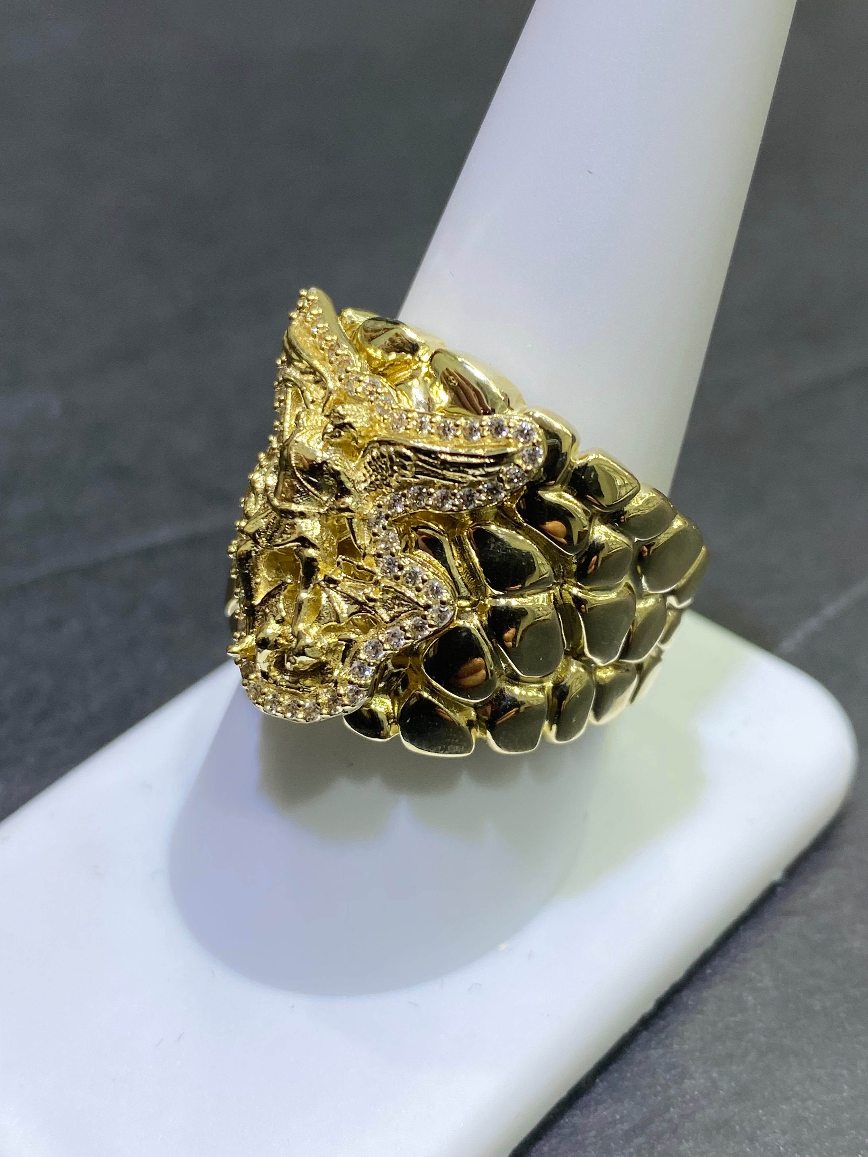 new 10k angel michael ring 9grams