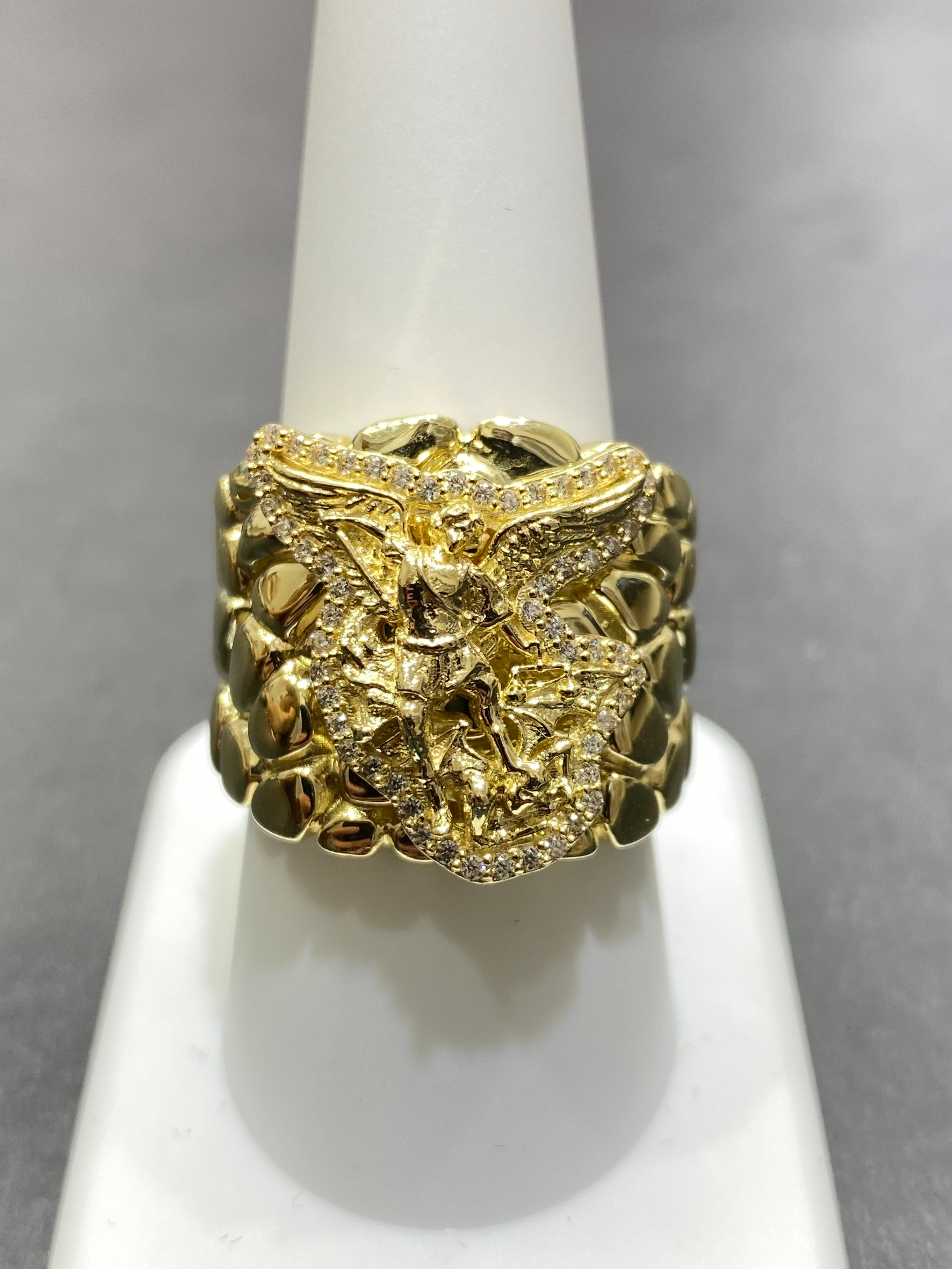 new 10k angel michael ring 9grams
