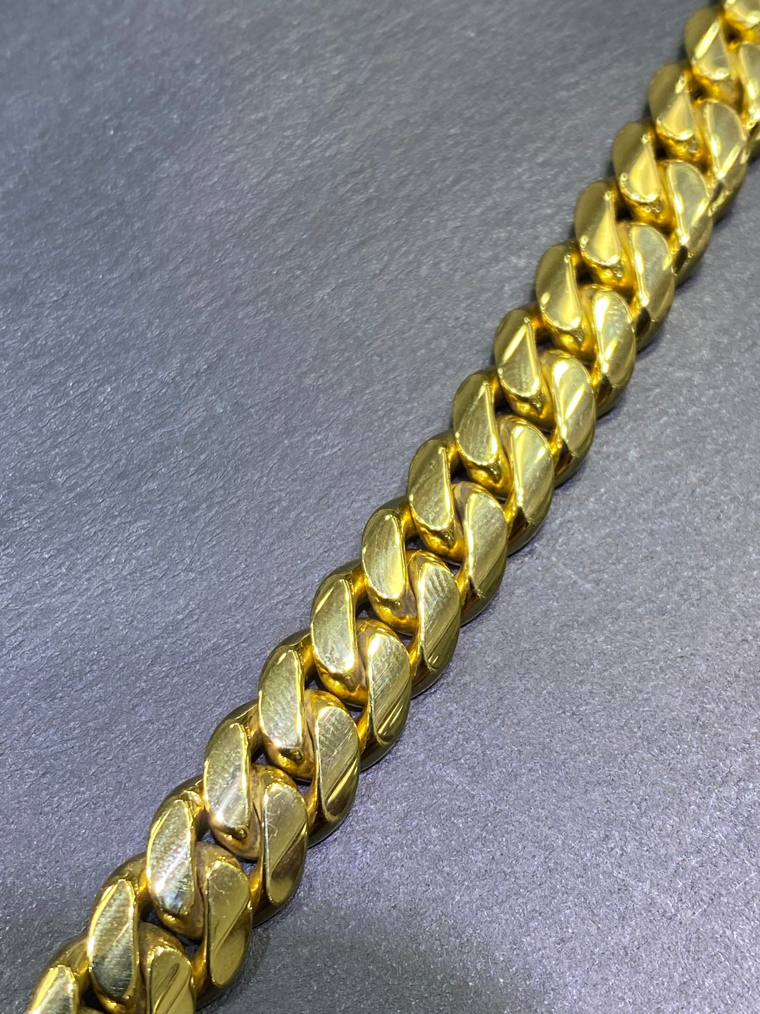 new14k 8.5mm solid miami cuban link 136 grams 24inches