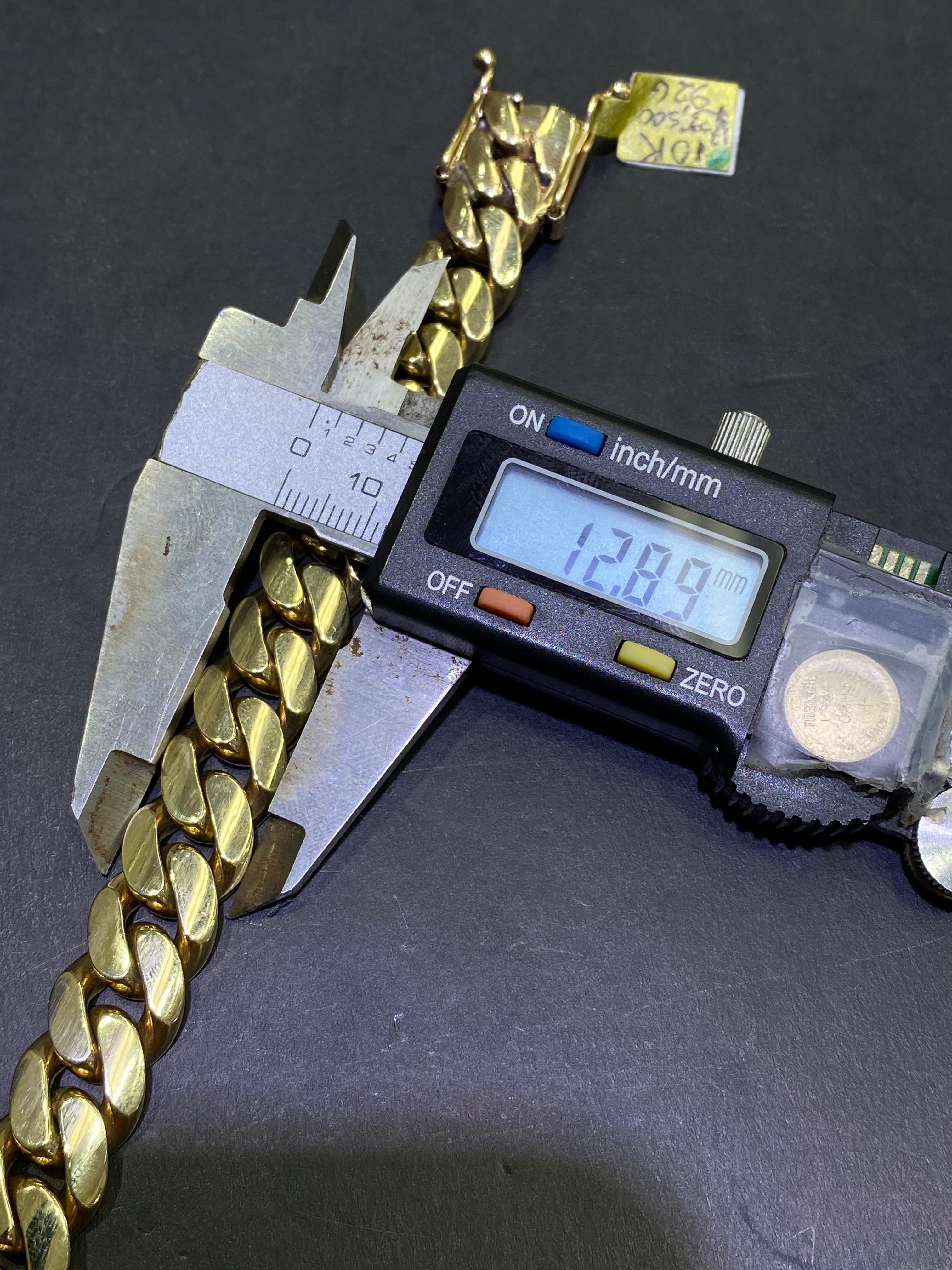 new 10k handmade solid miami cuban link bracelet