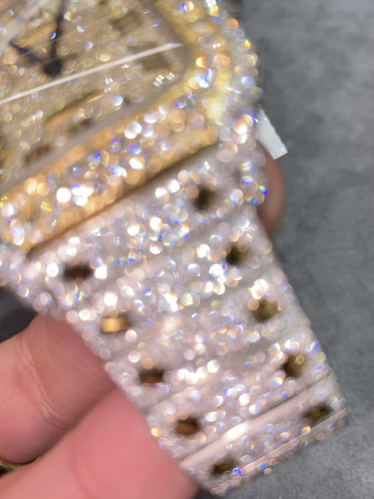 41mm cartier santos xl “iced bustdown “ 2-tone 18k screws 22cts.t.w. natural diamonds 💎