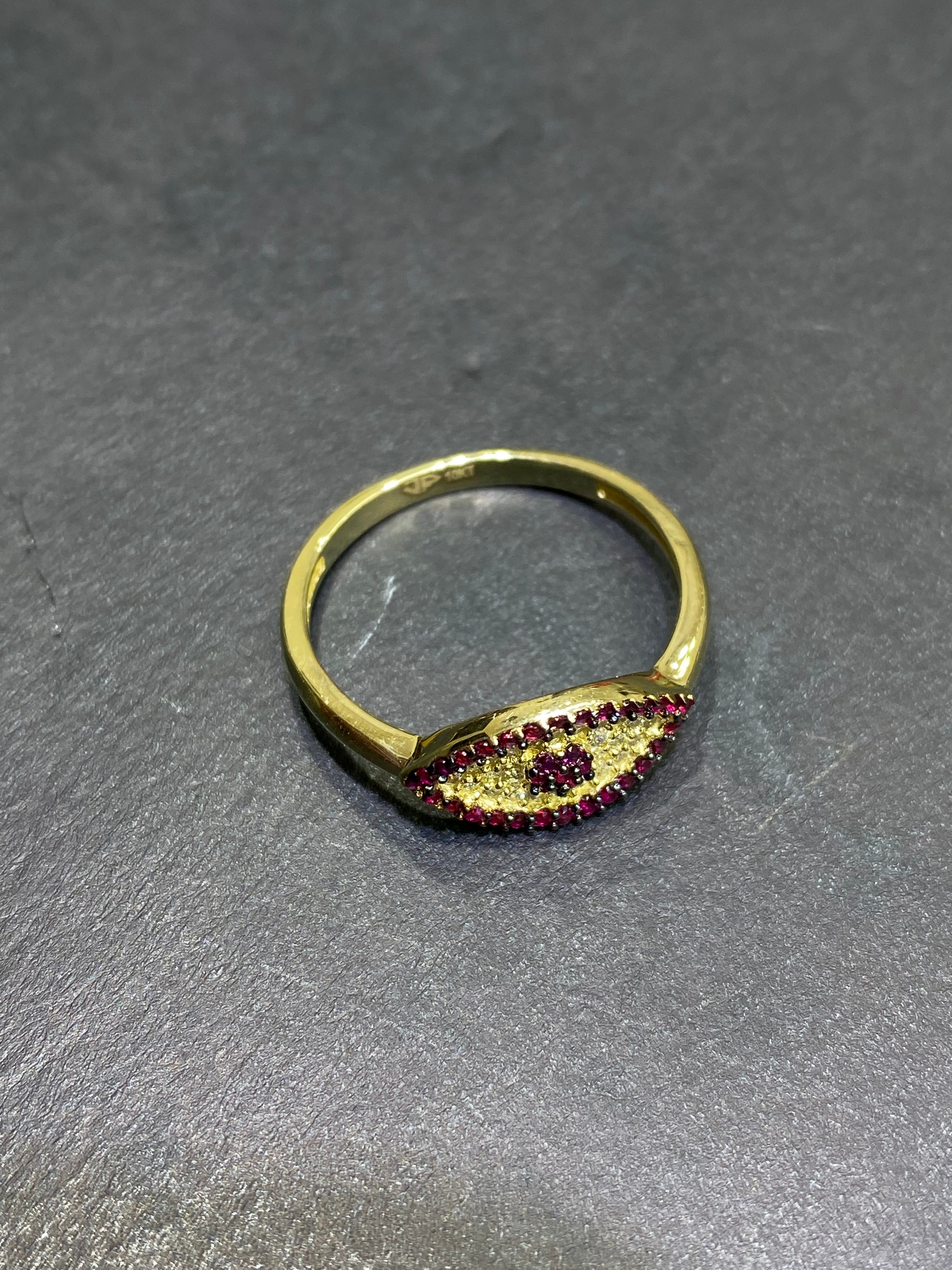 new 10k egypt eye of protection ring