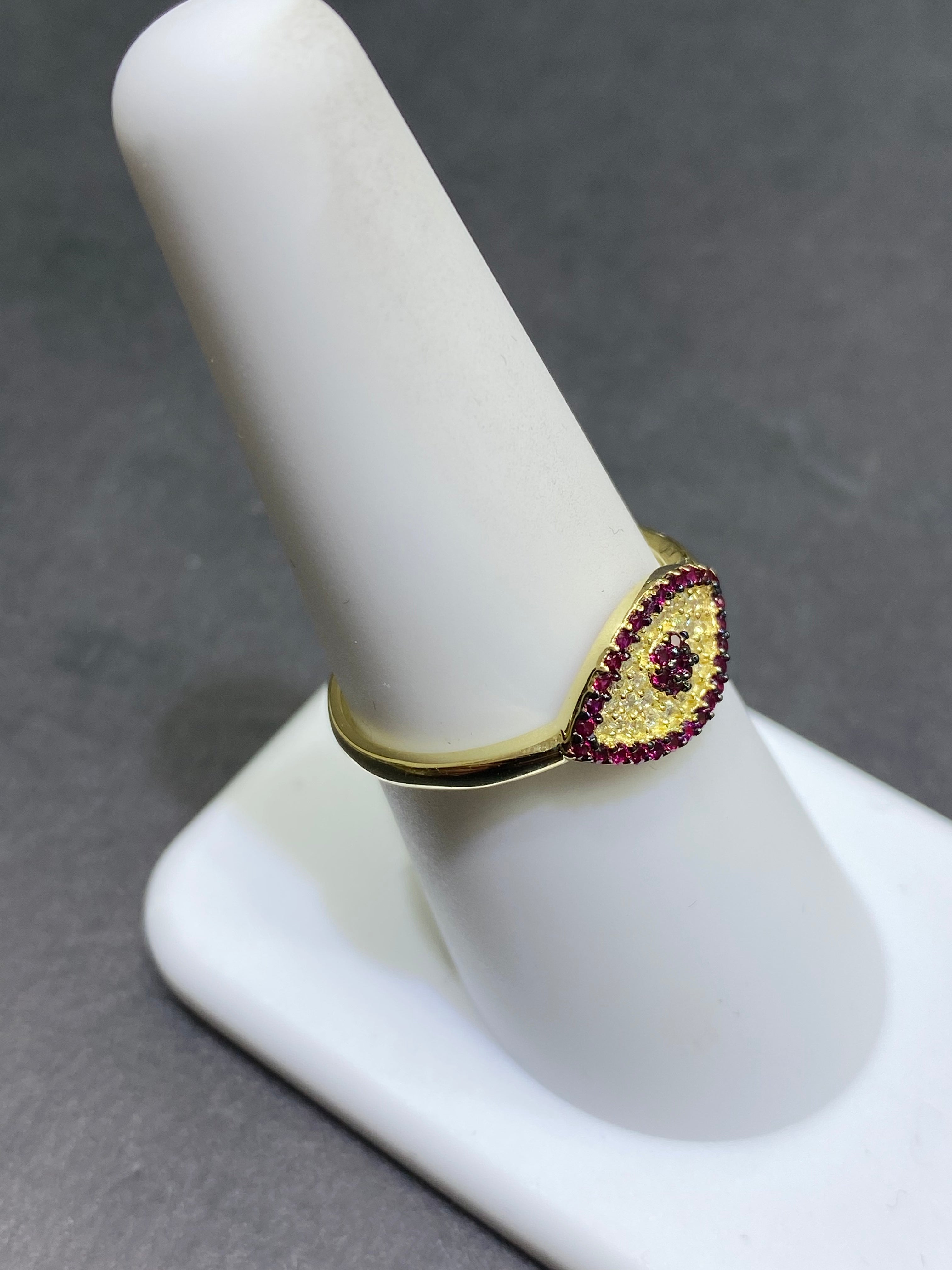 new 10k egypt eye of protection ring
