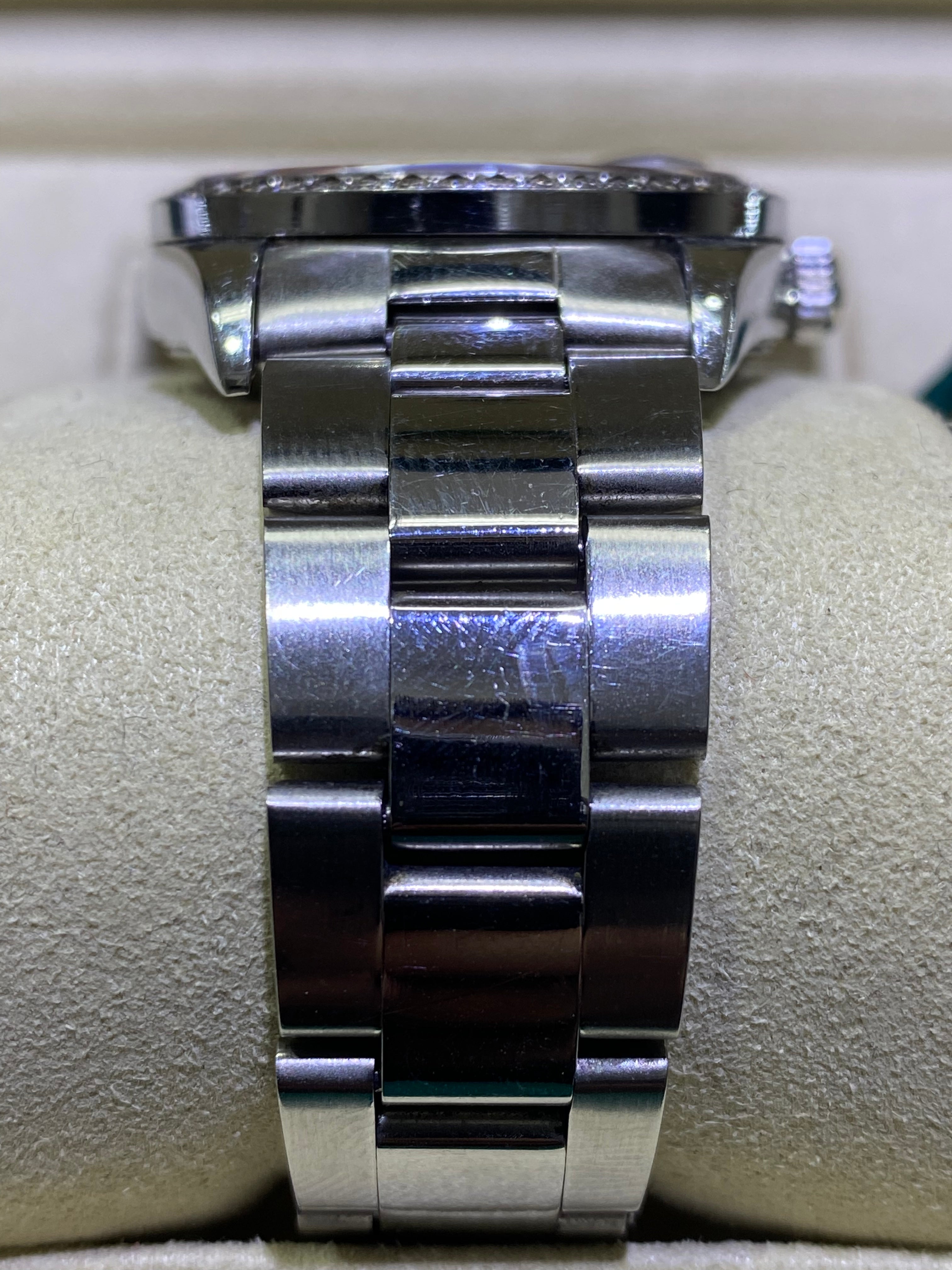 34 mm rolex diamond bezel unisex serviced and 1 year warranty