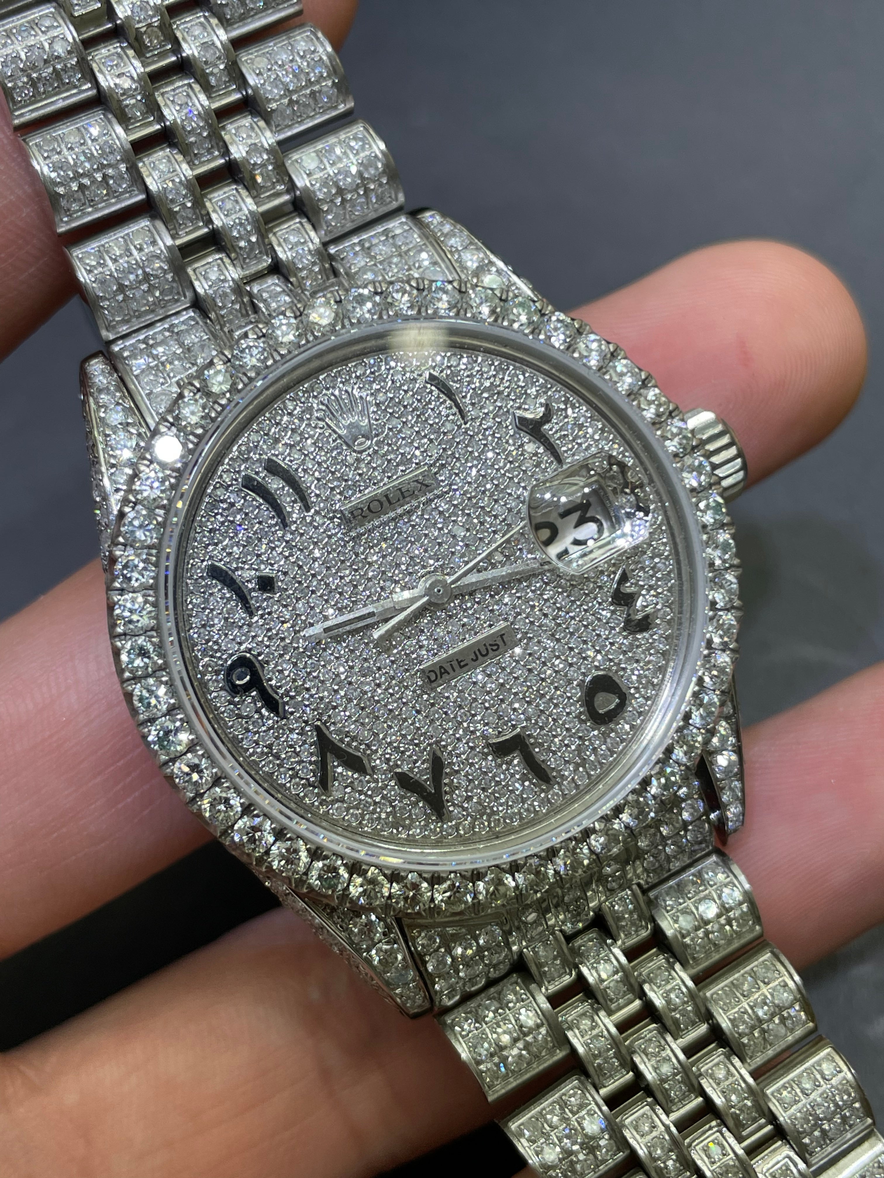 bust down rolex stainless steel 36