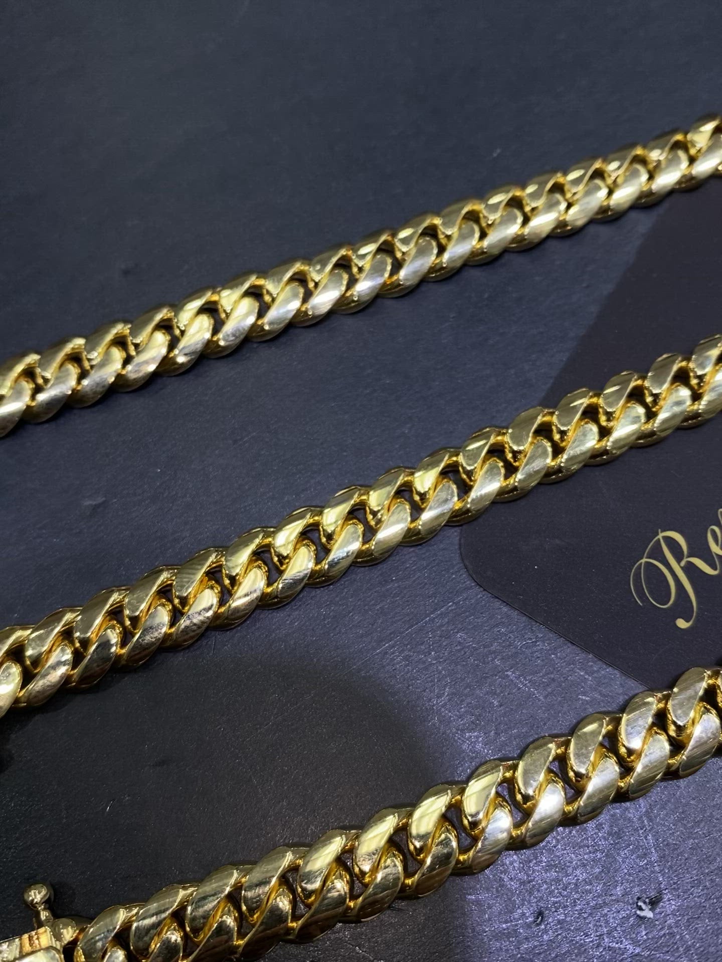 solid miami cuban link bracelet