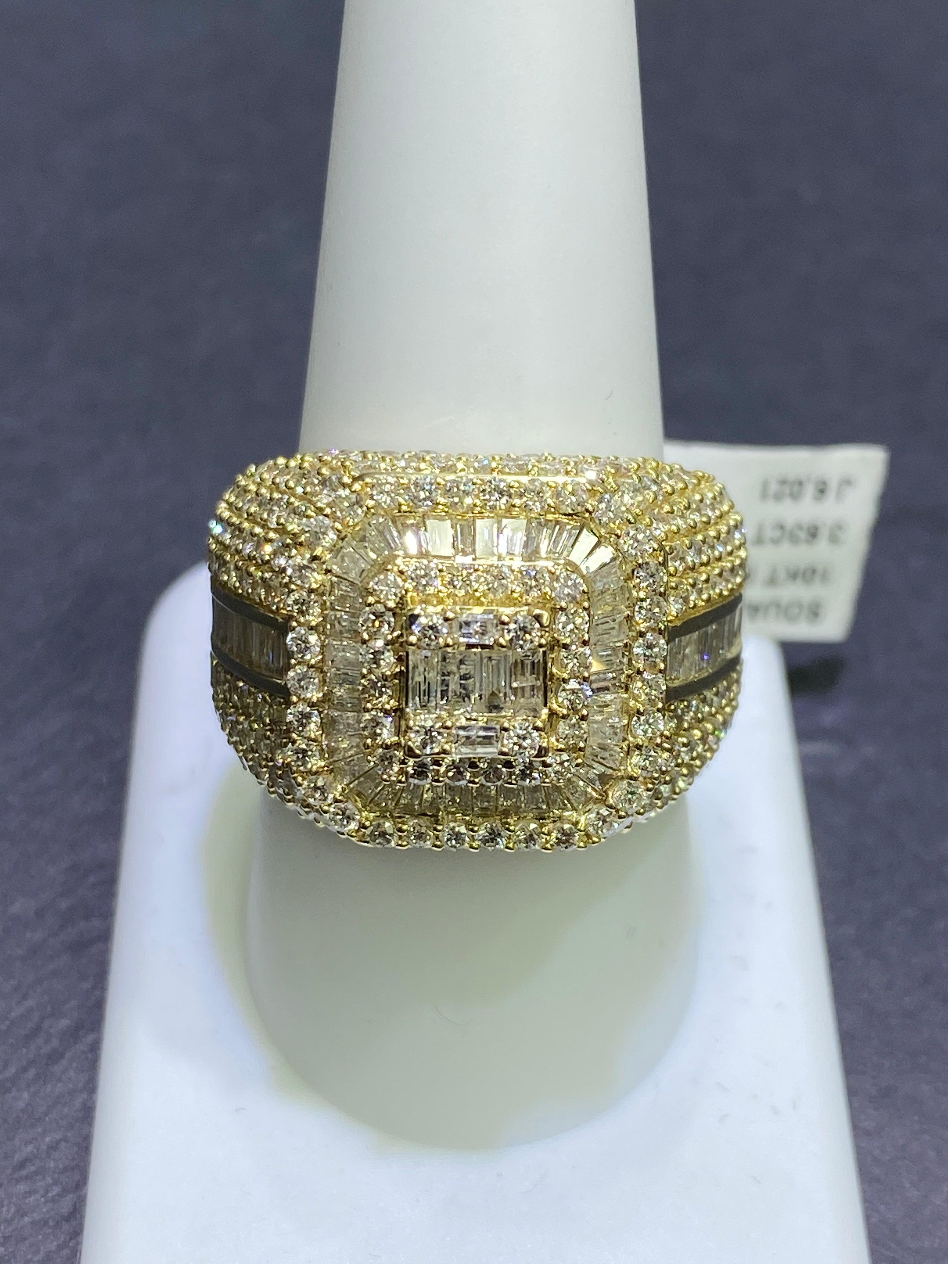 14k DIAMOND BAGUETTE RING