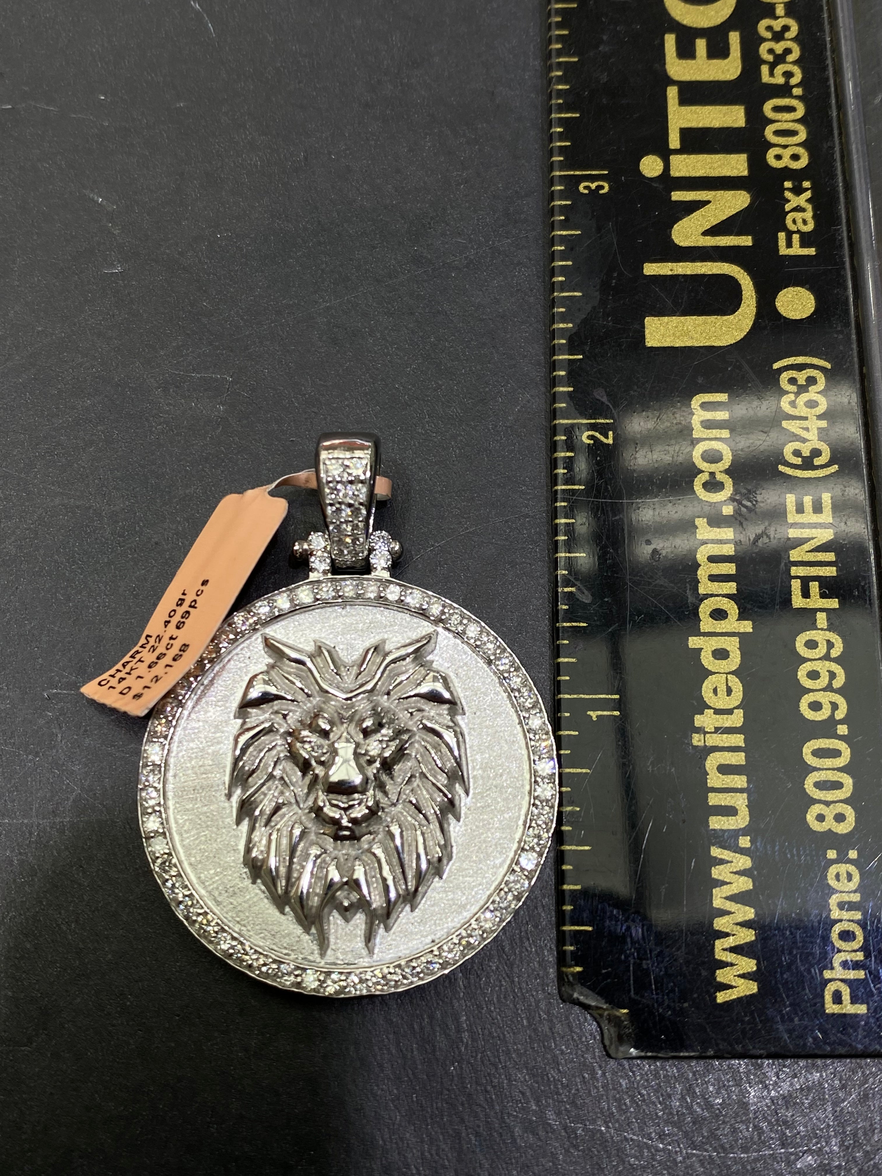 New14k custom white gold 2 ct Vs-1 natural diamonds