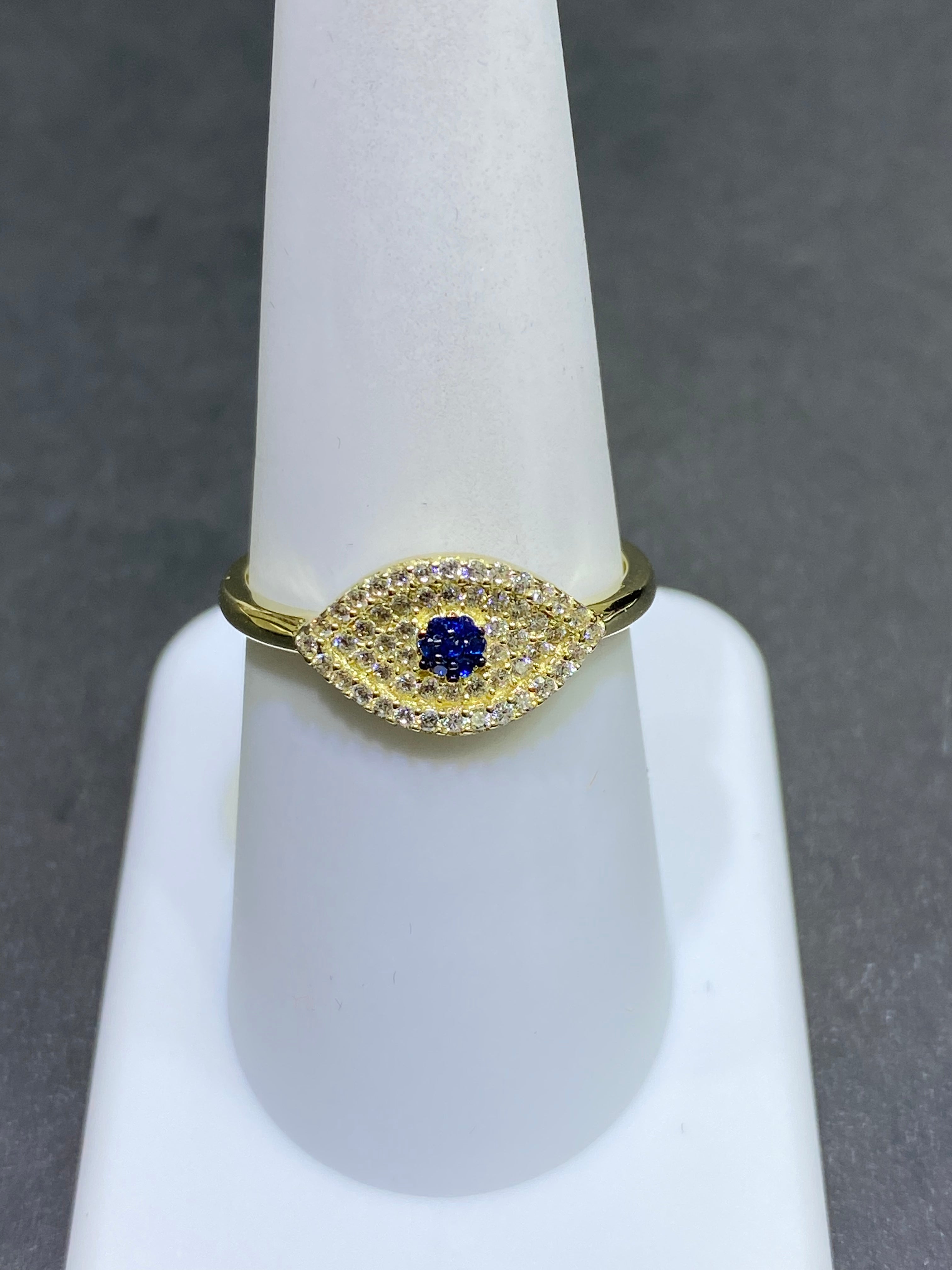 new 10k egypt eye of protection ring