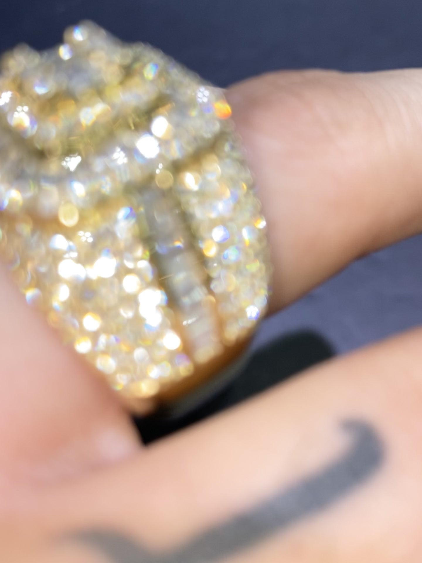 14k DIAMOND BAGUETTE RING
