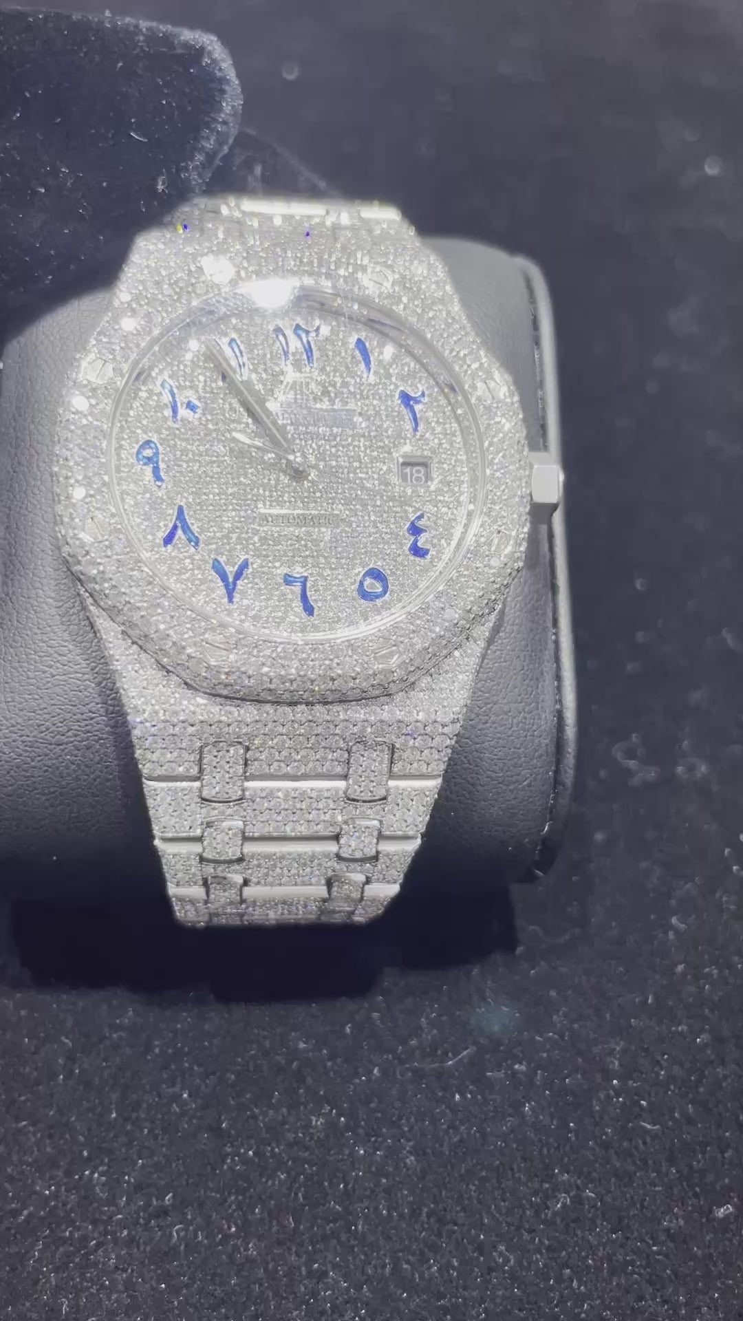 iced out ap bust down watch