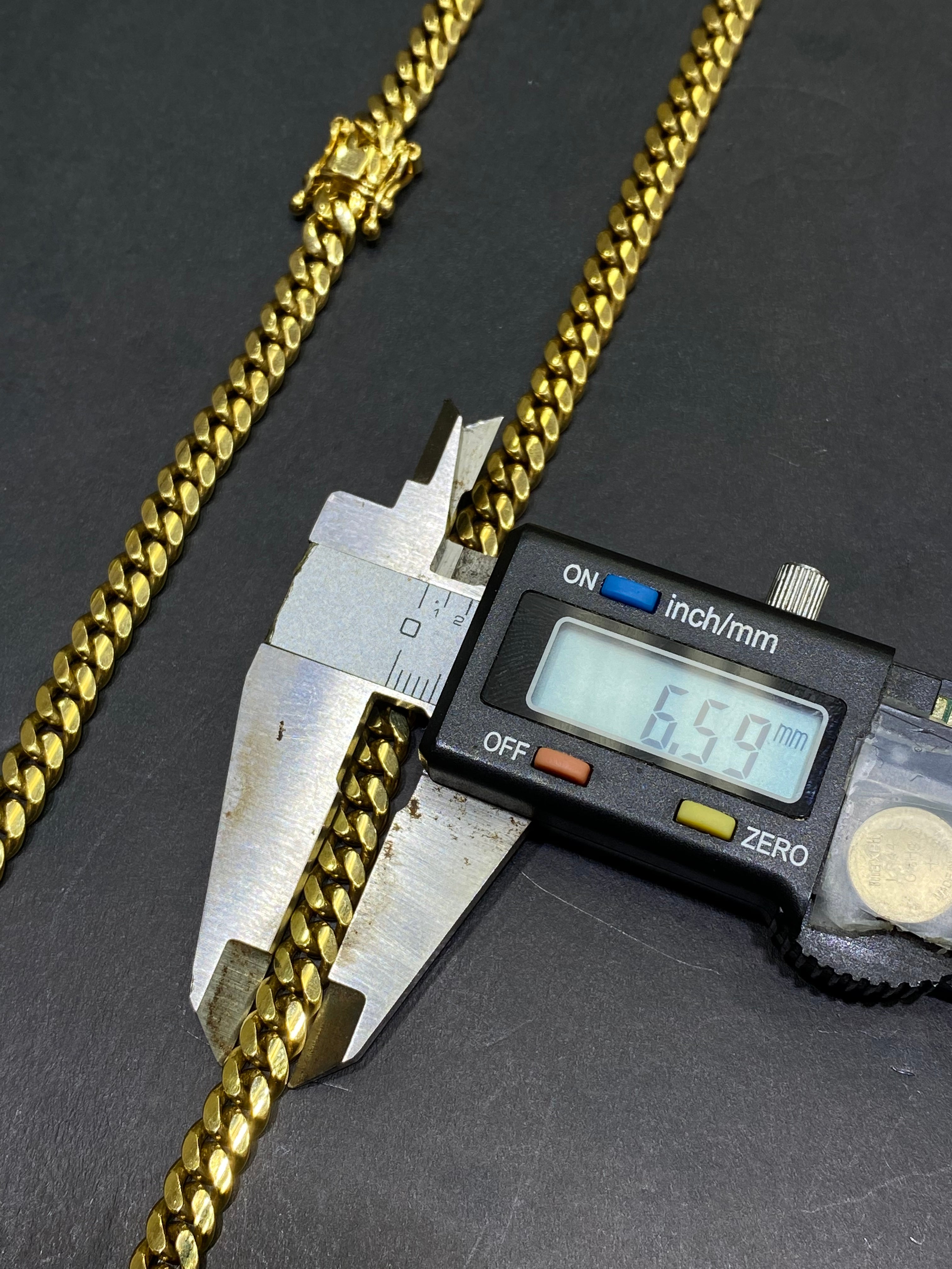 new 10k solid miami cuban link 6.5 millimeter from 20 inches to 28 inches (best price online in country)