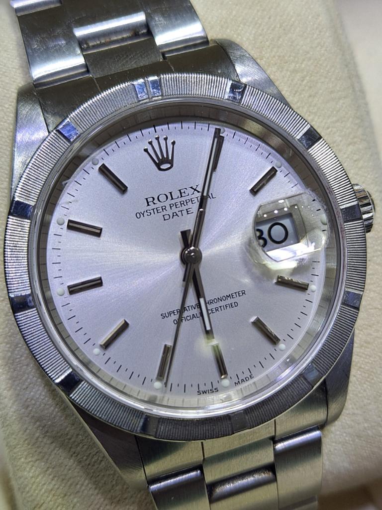 34mm rolex #15210 stainless steel mint year 2002